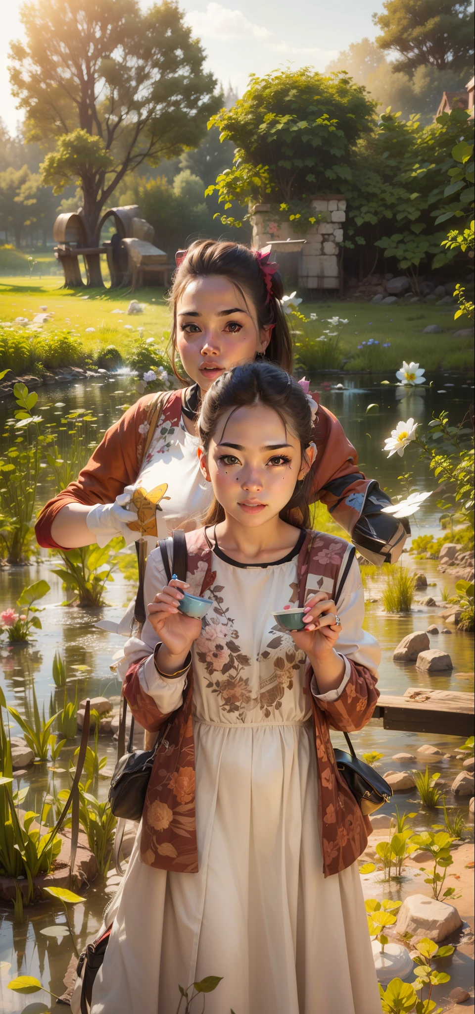 Cute beautiful girl and realistic face and 8k resulation