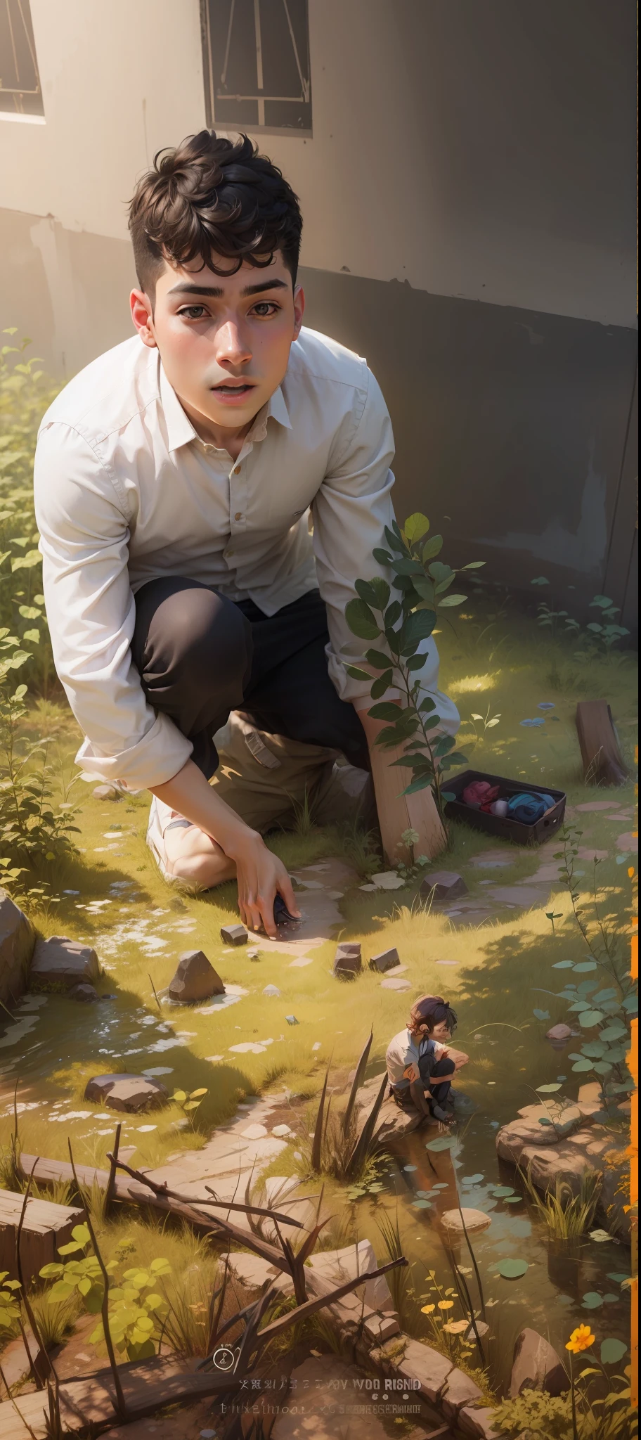 Cute boy and realistic face and colour background. 8k resulation