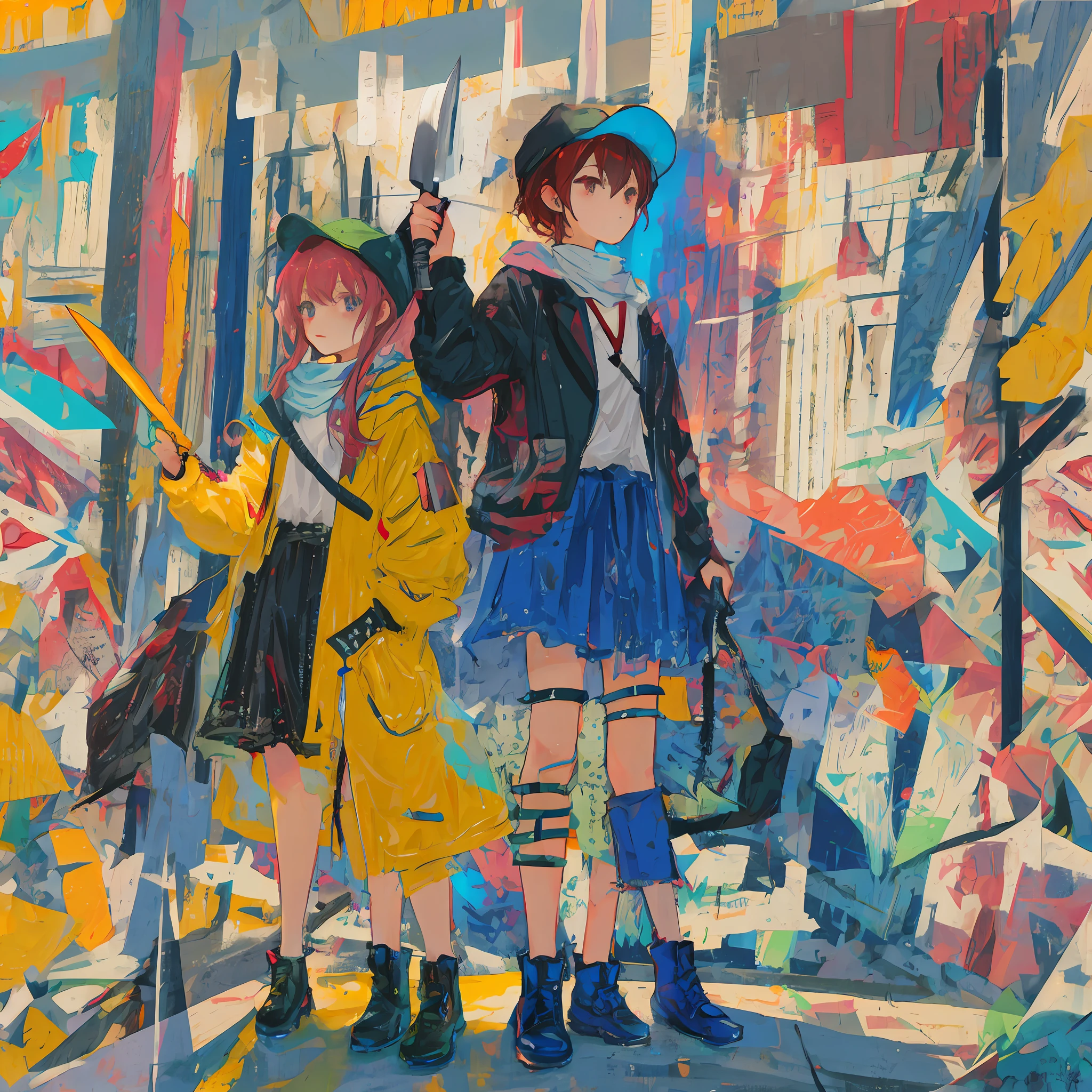 Up。Double knife