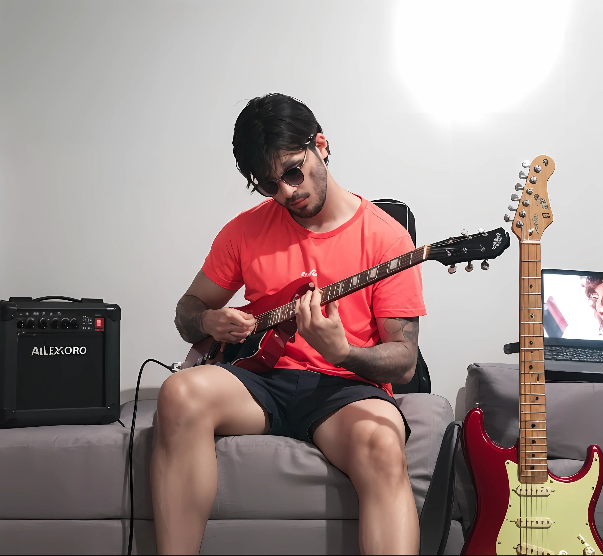 ao fundo caixas de som, banda ao fundo, alta resolução, microfone de palco.