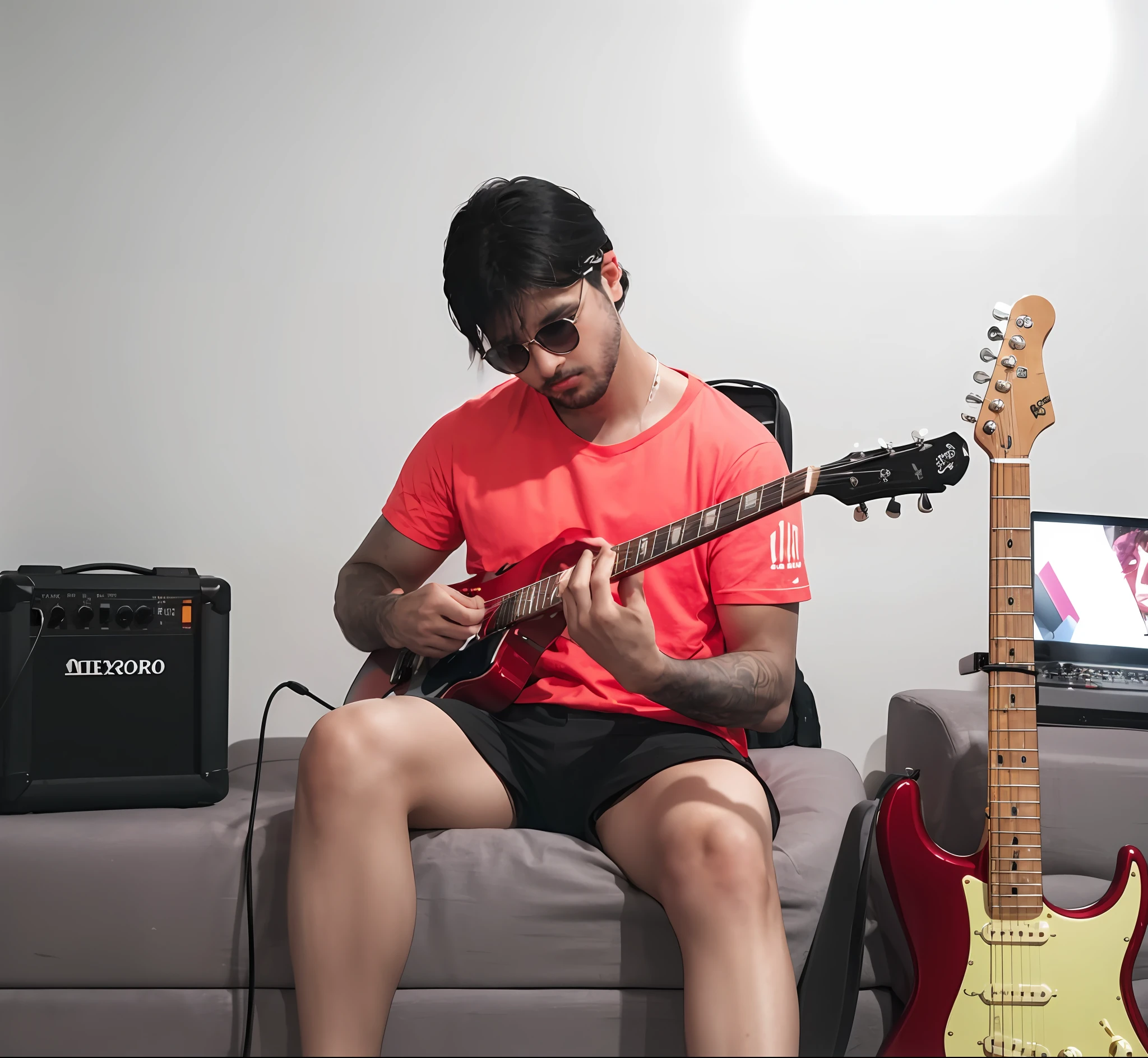 ao fundo caixas de som, banda ao fundo, alta resolução, microfone de palco.