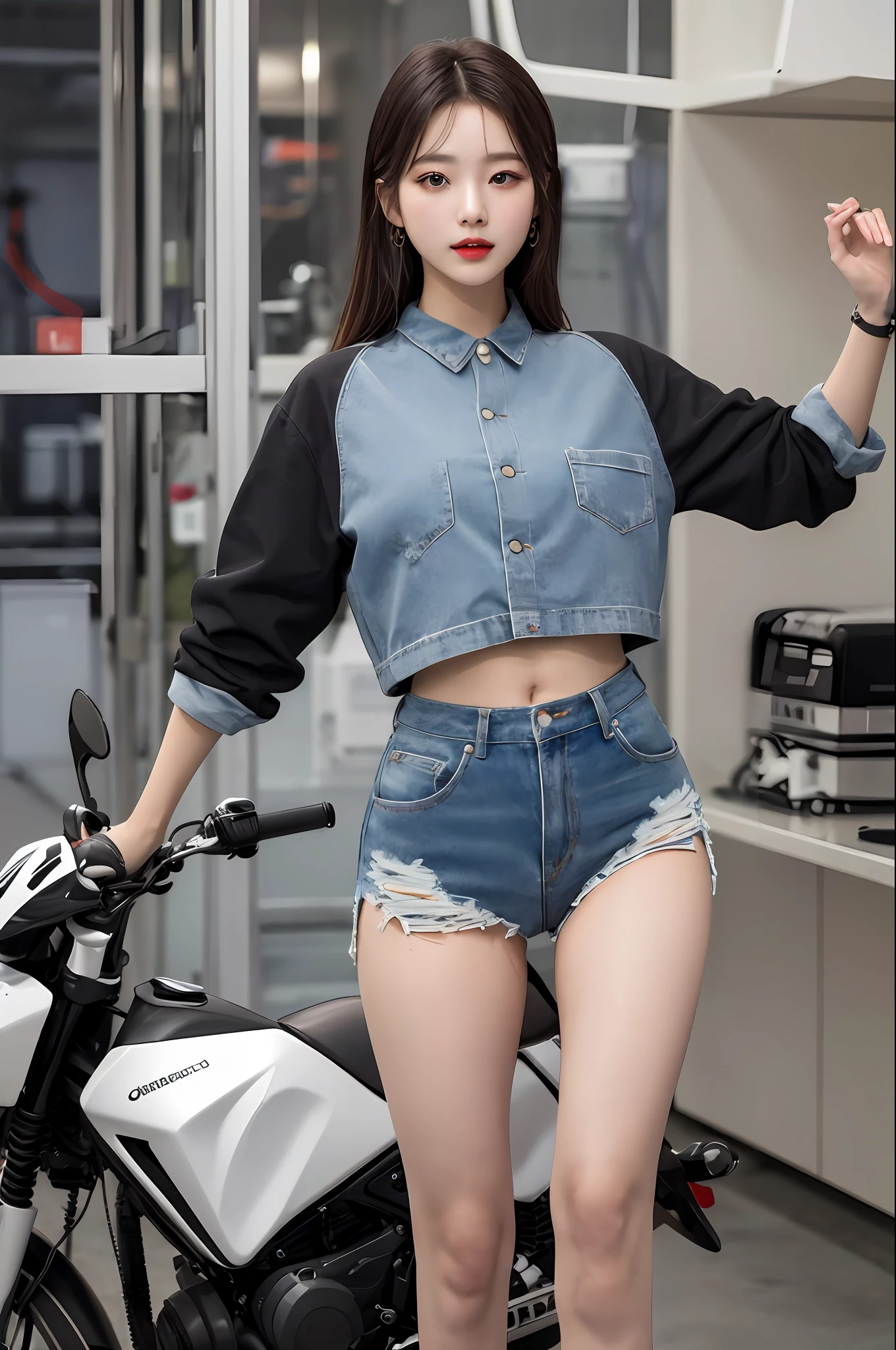 (best quality:1.4), (masterpiece:1.4), (highres:1.2), (extremely detailed:1.2), human body ratio,
1girl, korean girl, (each girl wearing different fashion:1.4), dynamic pose, powerplant,