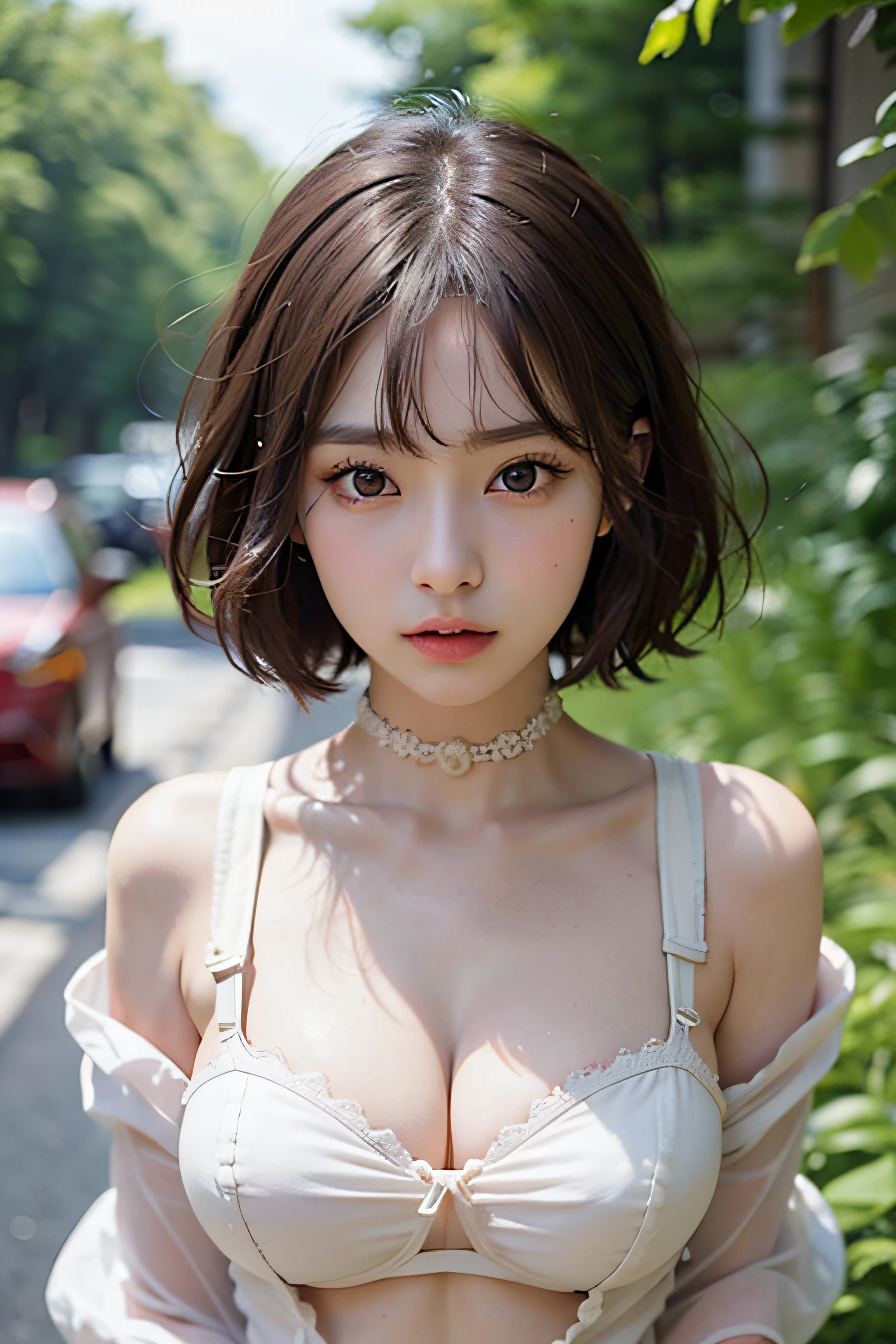 zydG, One of the cutest women, More skin, toView, Brown-eyed, (Shorthair with bangs:1.2), (Colossal tits:1.5), (medium areolae:0.8),full body Esbian、Pretty woman with emphasizing slender abs:1.3、Wearing an apron、(witheout panties), (no brassiere)、
(Photorealsitic:1.4), (Top image quality:1.0), (超A high resolution:1.0), 8K, Raw photography, (​masterpiece:0.2), (pureerosface_v1:0.5)、(Best Quality Detail:1.2)、realisitic、8K UHD、hight resolution、(1girl in:1.2)、The ultra-detailliert、High quality textures、intricate detailes、detaileds、Very detailed CG、High quality shadows、Detail Beautiful delicate face、Detail Beautiful delicate eyes、depth of fields、Ray traching、in her 20s、Pretty Kpop Girl、(Korean Urzan Face:1.1)、Slender face、(ulzzang -6500-v1.1:0.6)、pureerosface_v1、gloweyes、teak、Glossy lips、perfectbody、look at viewr、high-level image quality, The highest image quality, top-quality, Photorealsitic:1.4, ultra-detailliert, photos realistic, 4K 8K UHD Full Color RAW Photos, Fuji Film(Medium format:1.2), Hasselblad:1.2, Carl zeiss:1.1, Incredible dynamic range photography(UTIL_Art by Smoose-768:1.1),hight resolution, High pixel count, clear details, crisp image, Natural color reproduction, Noise Reduction, High fidelity, qulity, Software Improvements, Upscaling, Optimized algorithms, Pro-level retouching,