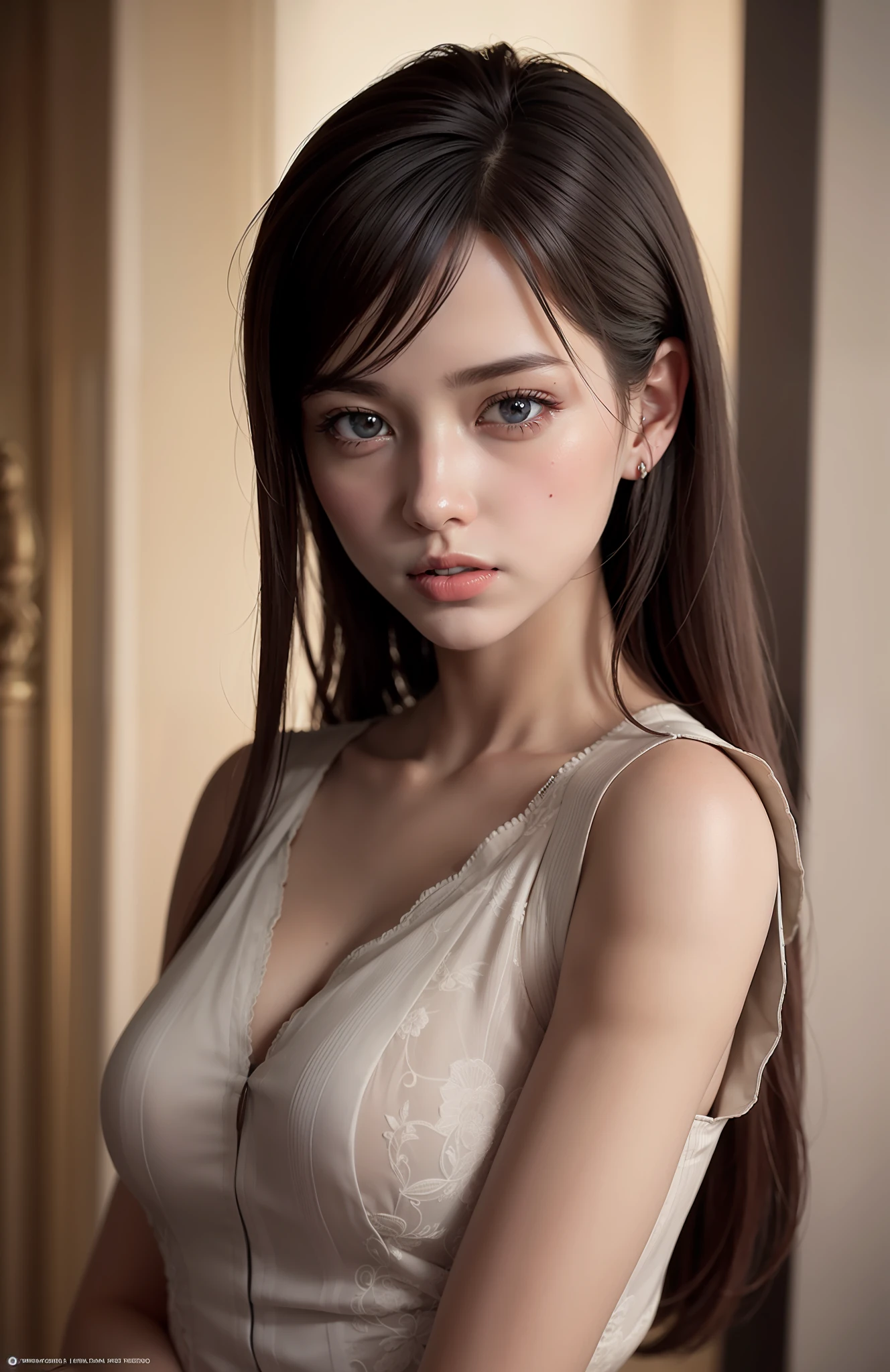 Complex 3D rendering, Beautiful porcelain details of highly detailed women., Thai School Uniform, 150mm., Beautiful soft studio lighting, rim lights, vibrant details, Anatomical, Elegant, beautiful background, octanerender, 10, bestquality, masterpiece, illustration, Extremely Delicate and Beautiful, Very detailed ,CG ,harmony ,wallpaper, (Realistic, photo-realistic:1.37),Marvel, finely detail, masterpiece,bestquality,official art, Very detailed. CG Unity 8K Wallpaper, Absurd, unbelievably ridiculous, (looking at the audience:1.2), stand,