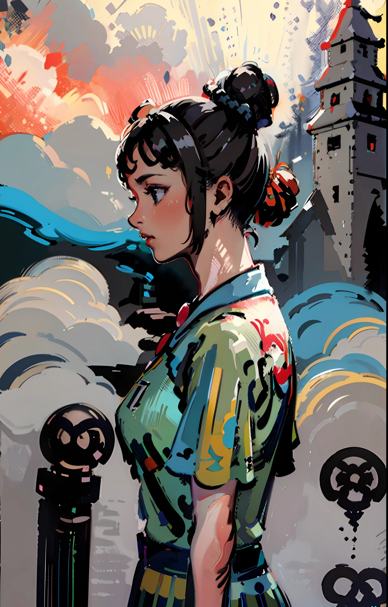 (masterpiece, best quality:1.2),1girl,
teenage girl,
microdisplacement,
action,
gray,
coral,
hair up,
spring,
maillot,
from behind,
on side, character concept art, portrait, very coherent, 4 k, detailed, trending on artstation, hd, realistic, bokeh, digital illustration by rossdraws, detailed, 4 k, amazing detail, digital