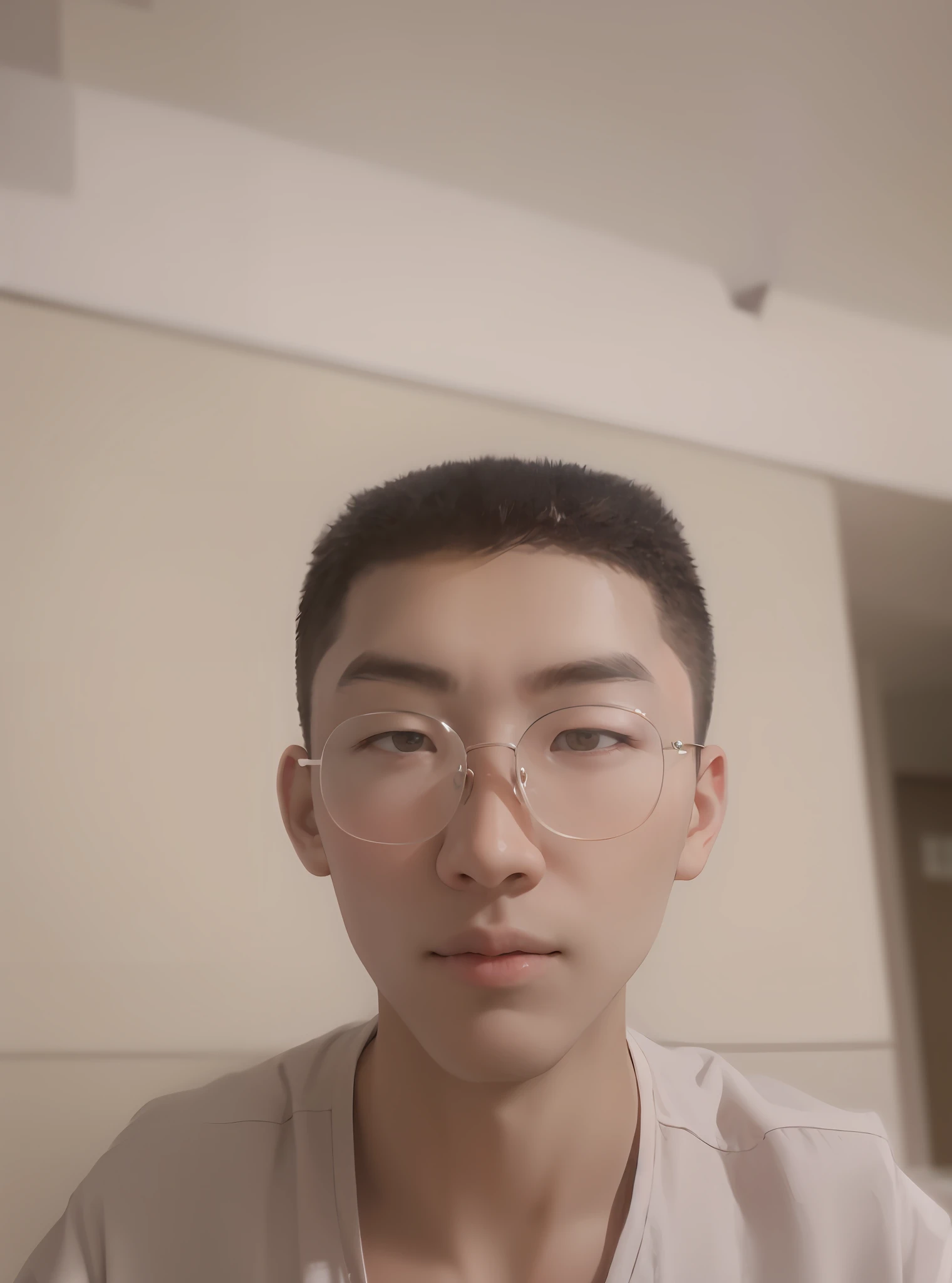 arafed man with glasses and a white shirt looking at the camera, yanjun cheng, wenjun lin, around 1 9 years old, xintong chen, Lin Qifeng, yihao ren, xision wu, 18 years old, 2 7 years old, Wang Qichao, jinyiwei, 2 3 years old, 2 2 years old