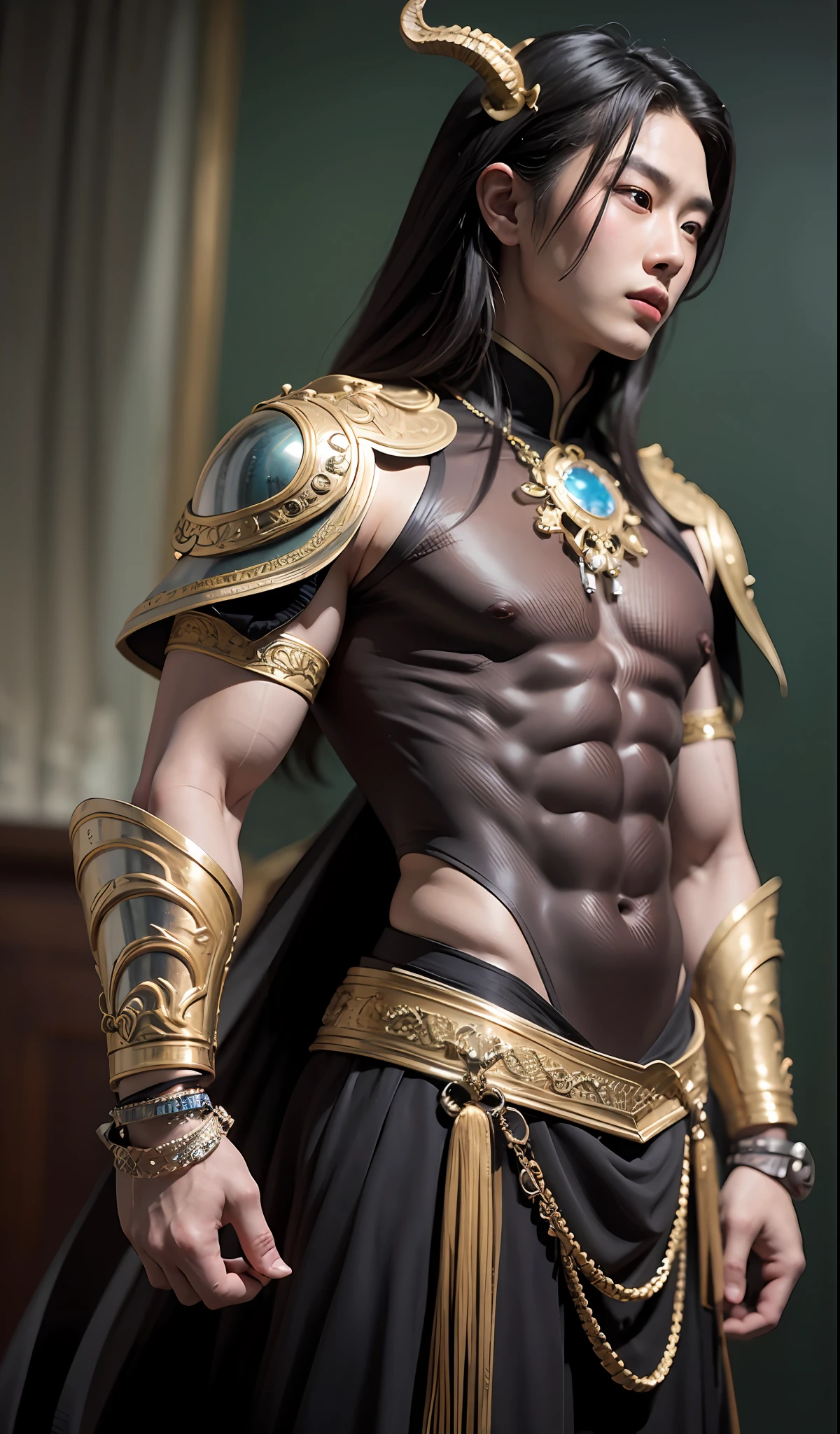 masterpiece, best photo, realistic, highly detailed, a Vietnamese handsome men, dragon pet, perfect body --auto --s2