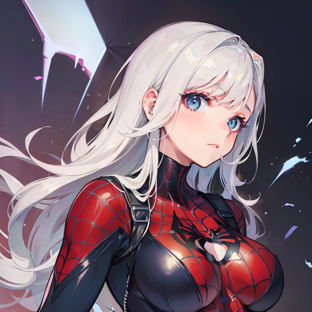 The female version of Spider-Man,A half body,Sexy figure,without showing face