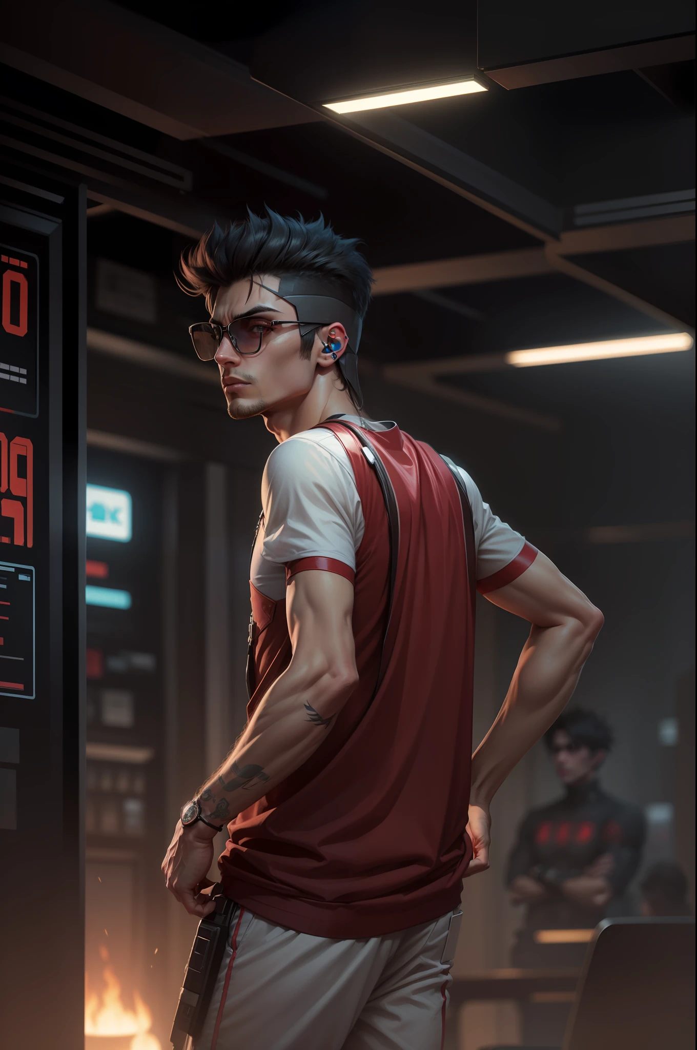 cyberpunk handsome boyultra
