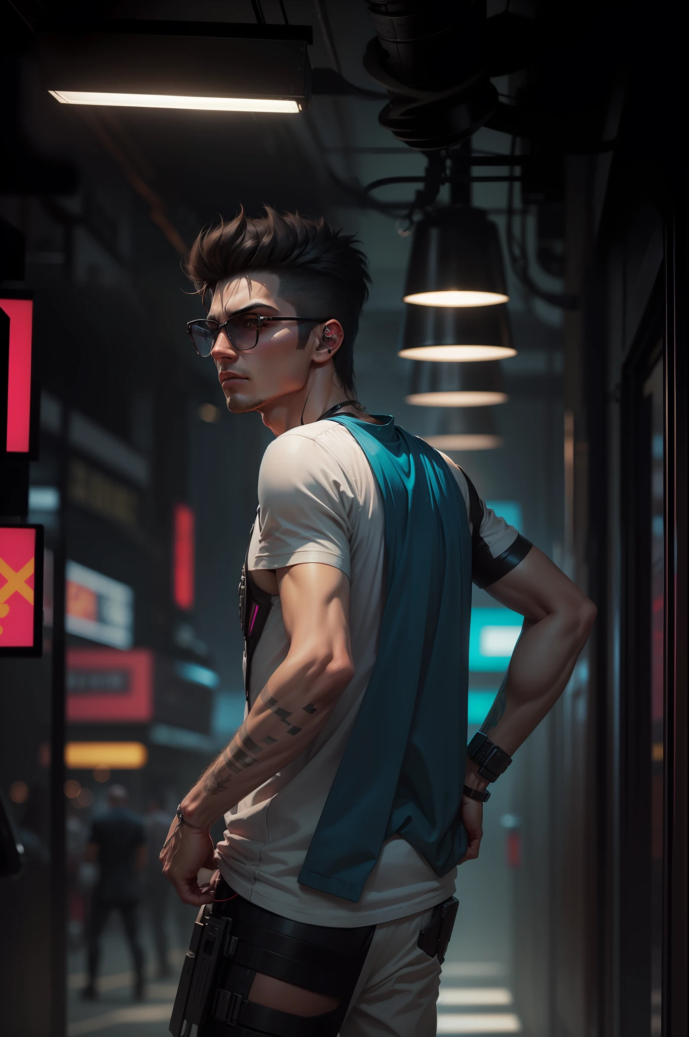 cyberpunk handsome boyultra