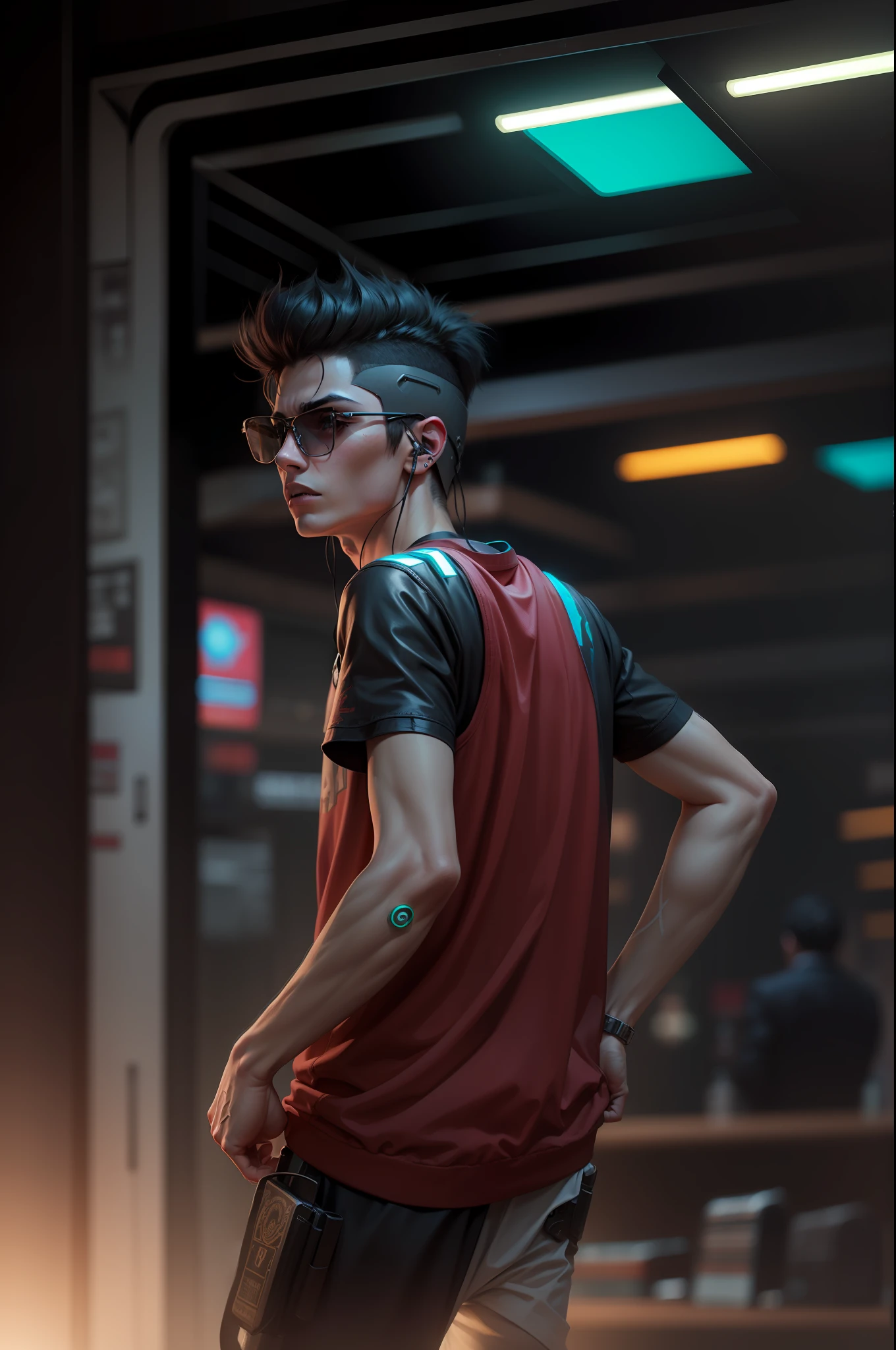 cyberpunk boyultra realistic