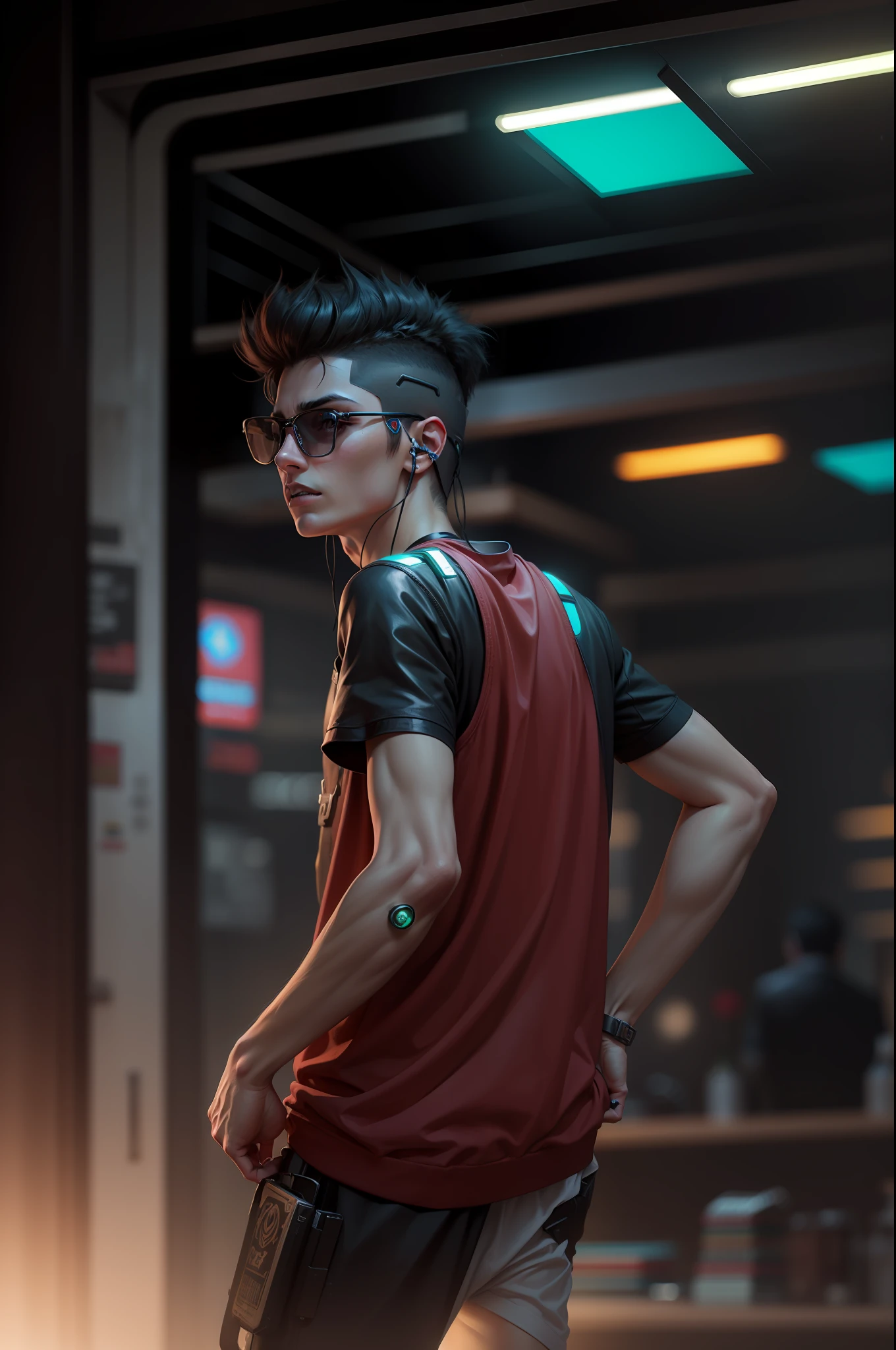 cyberpunk  boyultra realistic