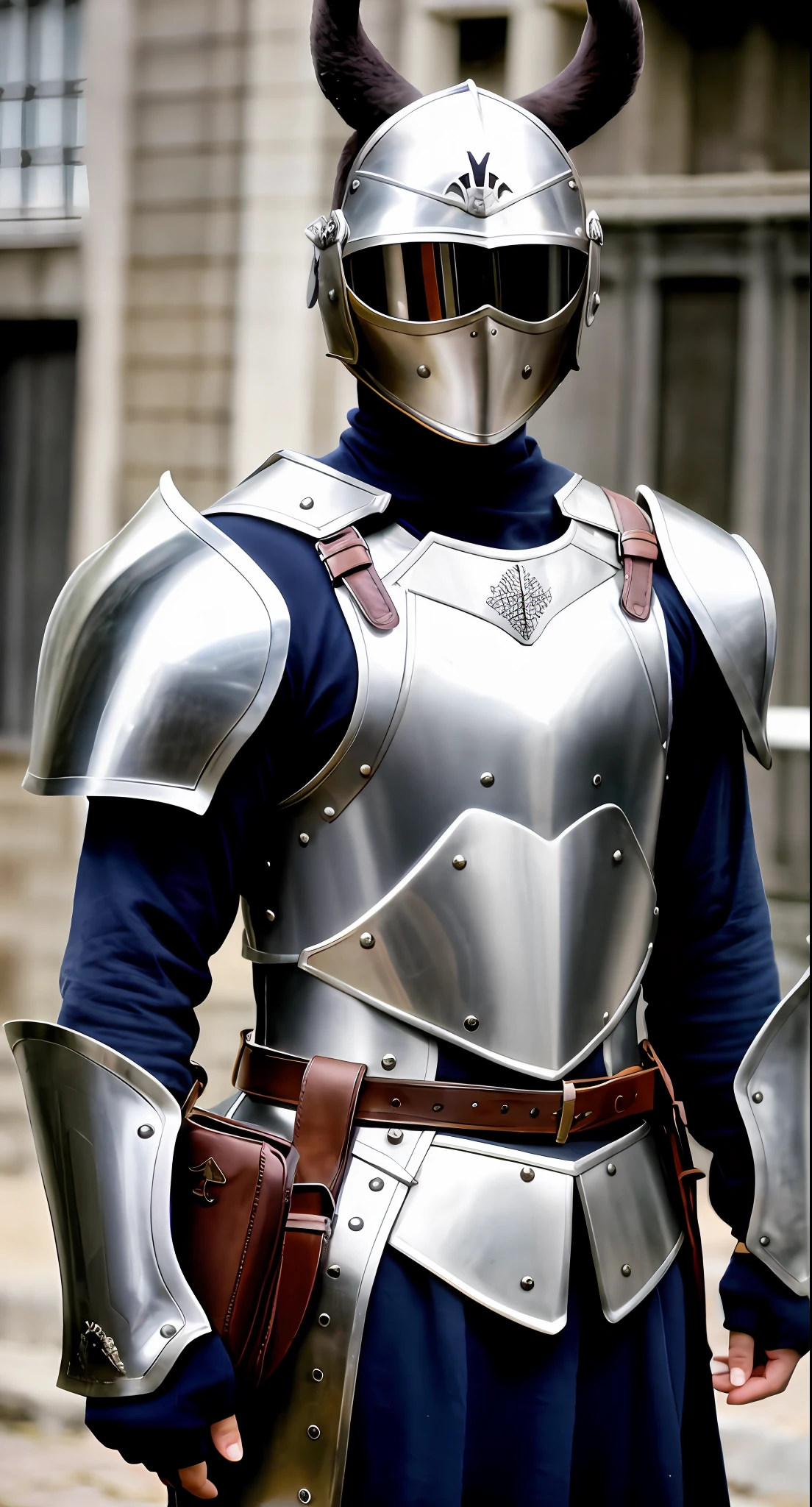 There's a man in armor next to a tank, photogenic details on armor, roupas de couro sob a armadura, usando armadura pesada com capa, armadura fundindo-se com o corpo, usando armadura de couro, wearing intricate steel armor, luz saindo da armadura, wearing norse armor, usando armaduras pesadas, usando armadura de placa, armadura grossa, vestido com armadura romana, armadura viking detalhada