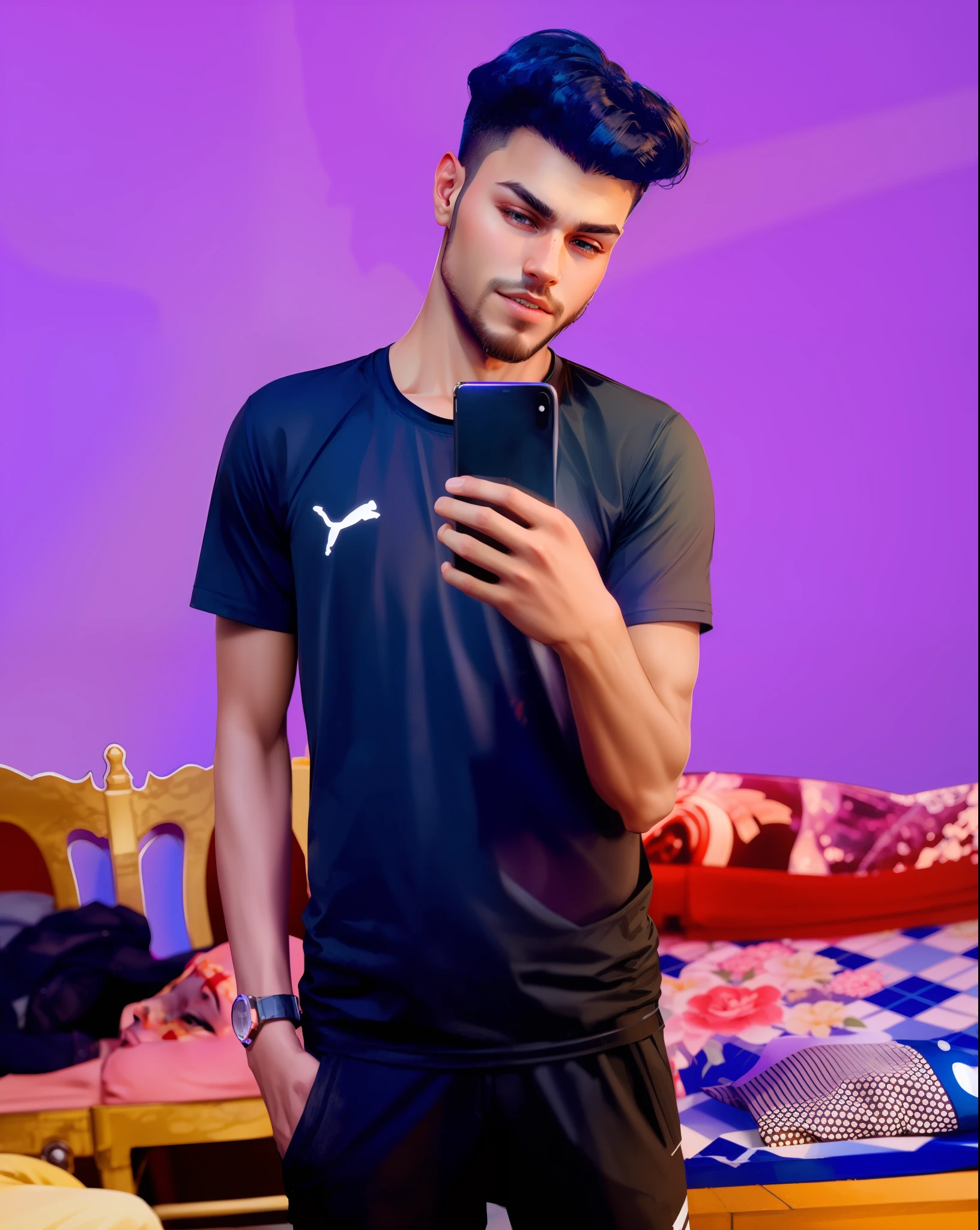 Change background cyberpunk handsome boy, realistic face, 8k, ultra realistic,