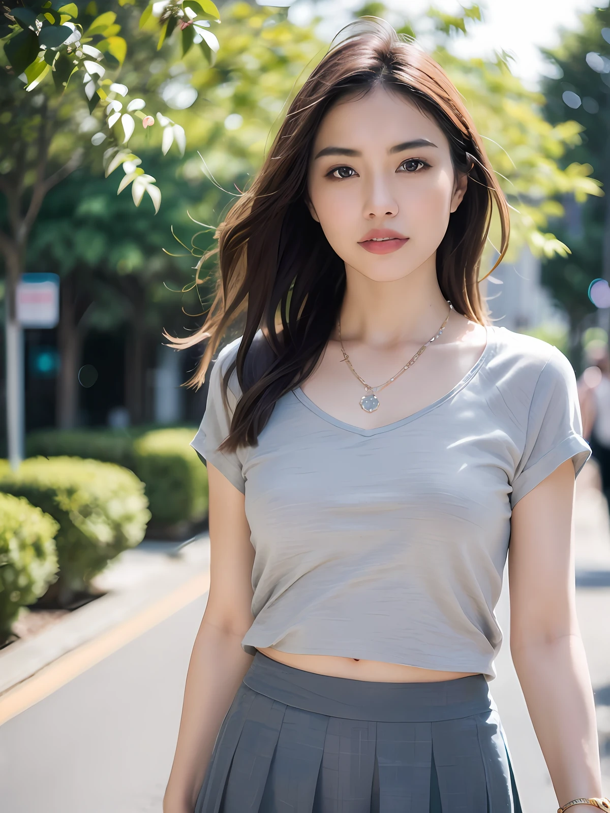 Arad woman in a gray blouse and gray skirt, Gorgeous young Korean woman, Beautiful young Korean woman, beautiful Korean women, korean women's fashion model, Korean woman, Korean girl, A young Asian woman, Young Asian woman, Beautiful Asian girl, An Asian woman, Beautiful asian woman, Young Asian girl, Beautiful young Asian woman, female actress from korea
