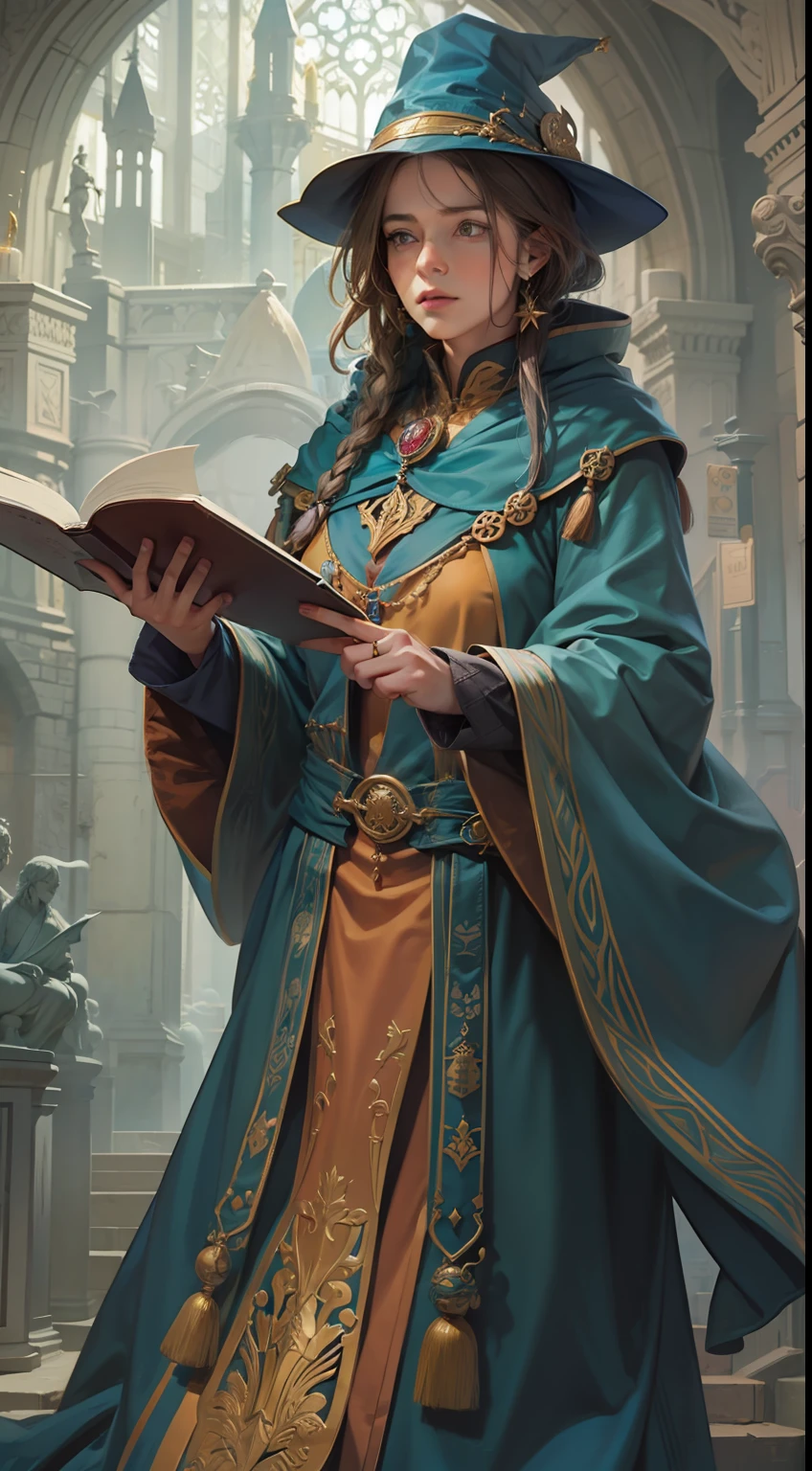 female Wizard scholar