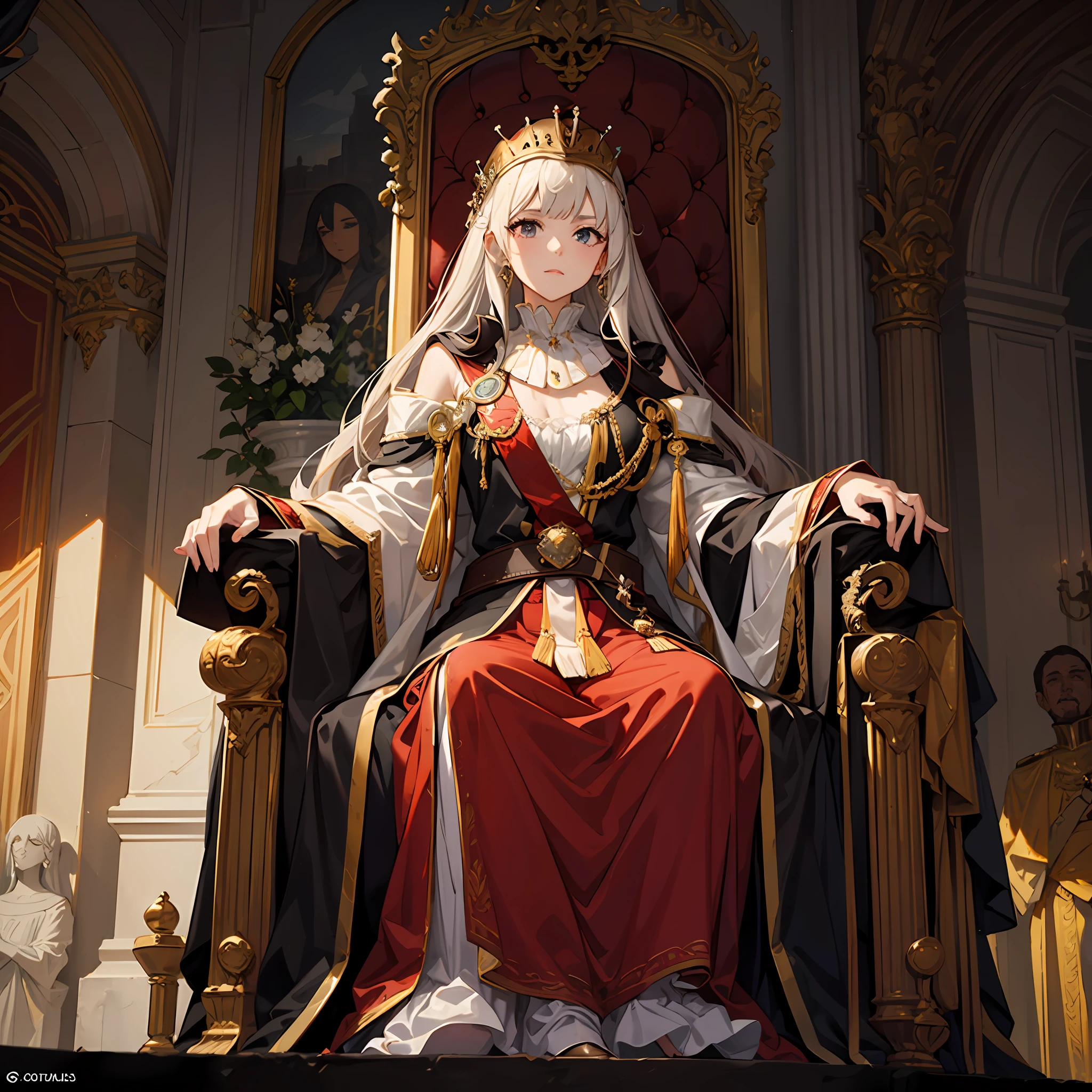 ​masterpiece,sculptures, Coronation of the Queen