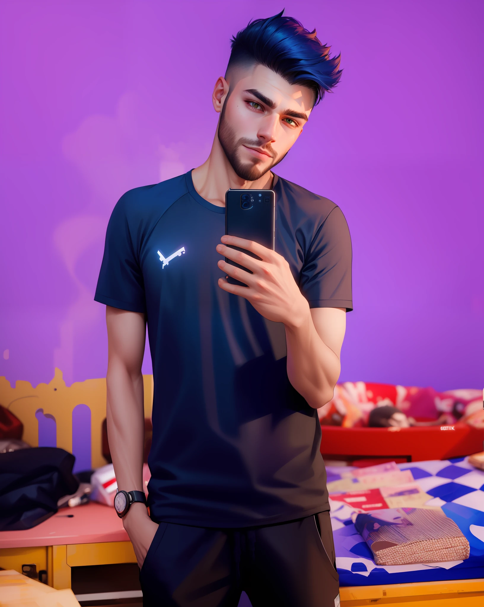 Change background cyberpunk handsome boy, realistic face, 8k, ultra realistic,