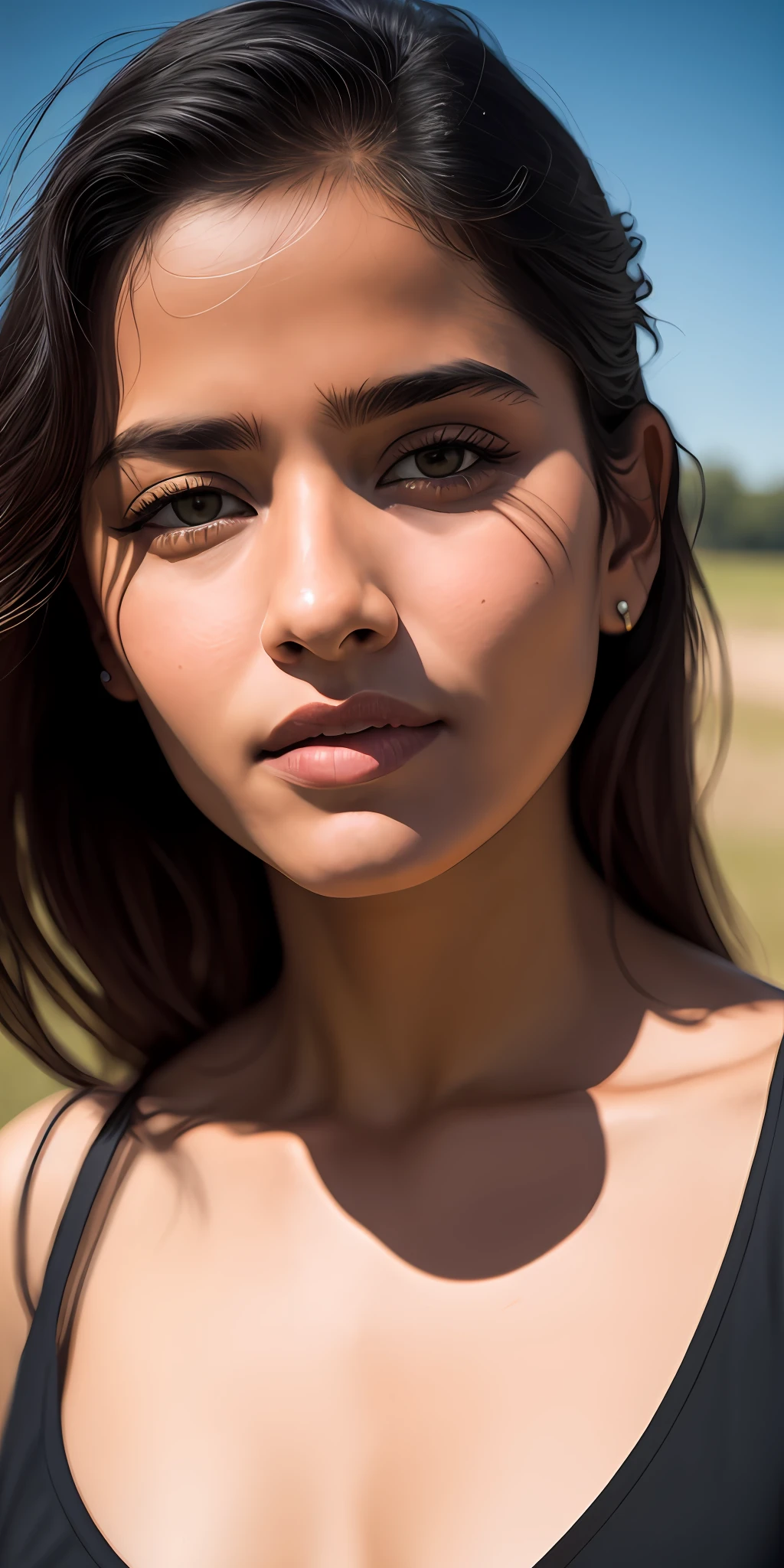 Beautiful mature Indian university student,com sua filha de 10 anos, em traje de pista, fora do campo de pista, ((magro, pequeno)), fotorrealista, foto, obra-prima, realista, realismo, fotorrealismo, alto contraste, photorealistic digital art trend in Artstation 8k HD high definition detailed realistic , detalhado, textura da pele, hiper detalhado, textura realista da pele, armadura, melhor qualidade, ultra high-resolution, (fotorrealista: 1.4), alta resolução, detalhado, foto crua, sharp re, by lee jeffries nikon d850 film stock photography 4 kodak camera portra 400 lens f1.6 colors rich hyper realistic texture dramatic lighting irrealengine trending on artstation cinestill 800,
