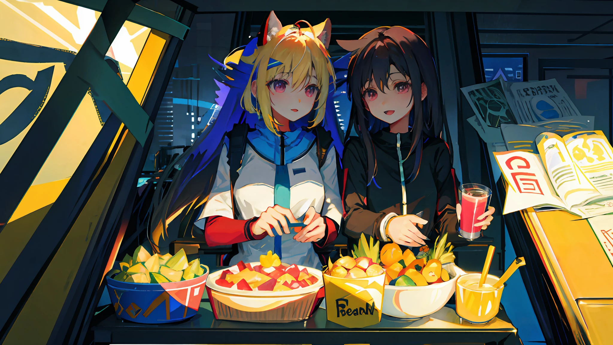 couple,adolable,Warm,low-saturation,child,Hold your chin,