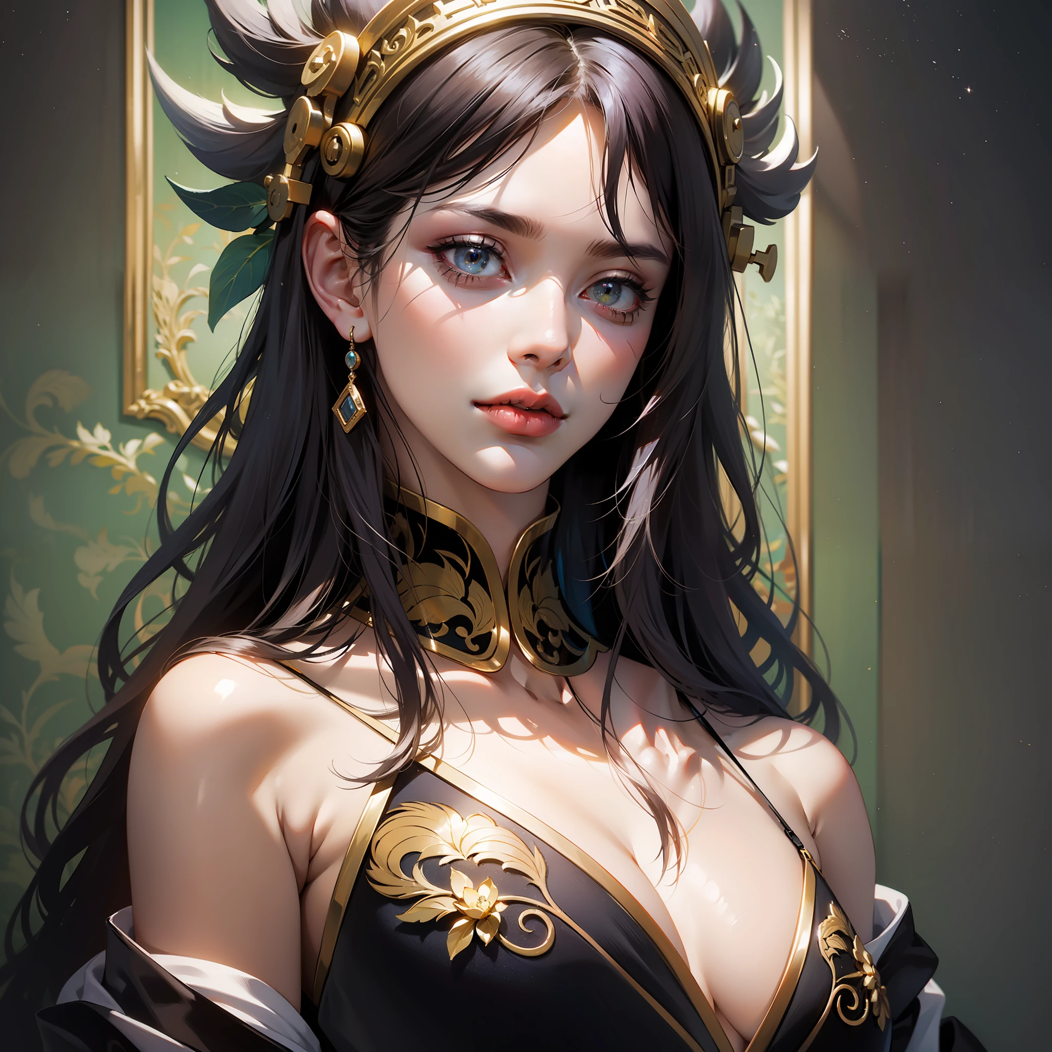 Waist high Portrait of an exotic beautiful caucasian woman wearing trendy clothing at a beach, perfect detailed face, detailed symmetric hazel eyes with circular iris, realistic, stunning realistic photograph, 3d render, octane render, intricately detailed, cinematic, trending on artstation, Isometric, Centered hipereallistic cover photo, awesome full color, hand drawn, dark, gritty, mucha, klimt, erte 12k, high definition, cinematic, neoprene, behance contest winner, portrait featured on unsplash, stylized digital art, smooth, ultra high definition, 8k, unreal engine 5, ultra sharp focus, intricate artwork masterpiece, ominous, epic, TanvirTamim, trending on artstation, by artgerm, h. r. giger and beksinski, highly detailed, vibrant