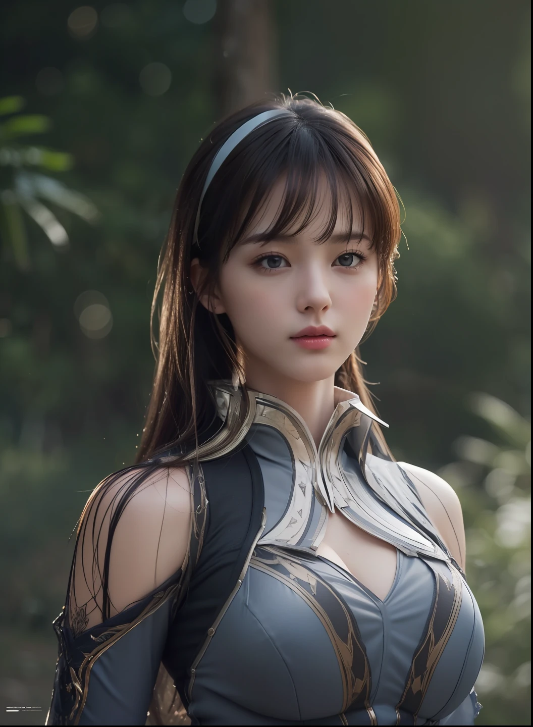 (nsfw:1.2), (masterpiece, best quality, extremely detailed 8k, ultra hd, ultra-detailed, highly detailed, highly realistic, ultra-realistic, photo realistic), (1girl:1.5), (detailed realistic skin), (realistic big breasts), slender abs, (closed mouth:1.4)
