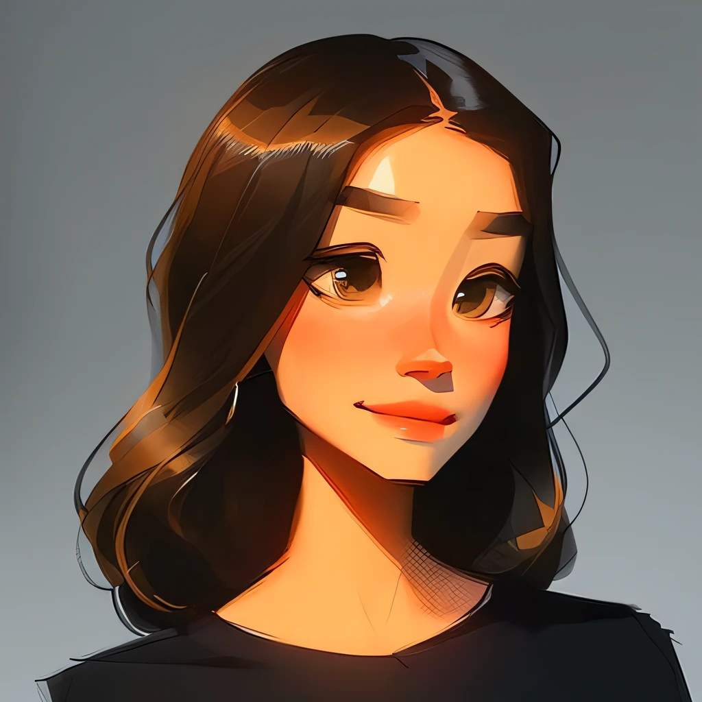 Portrait of an elegant woman, expertly captured by samdoesarts.