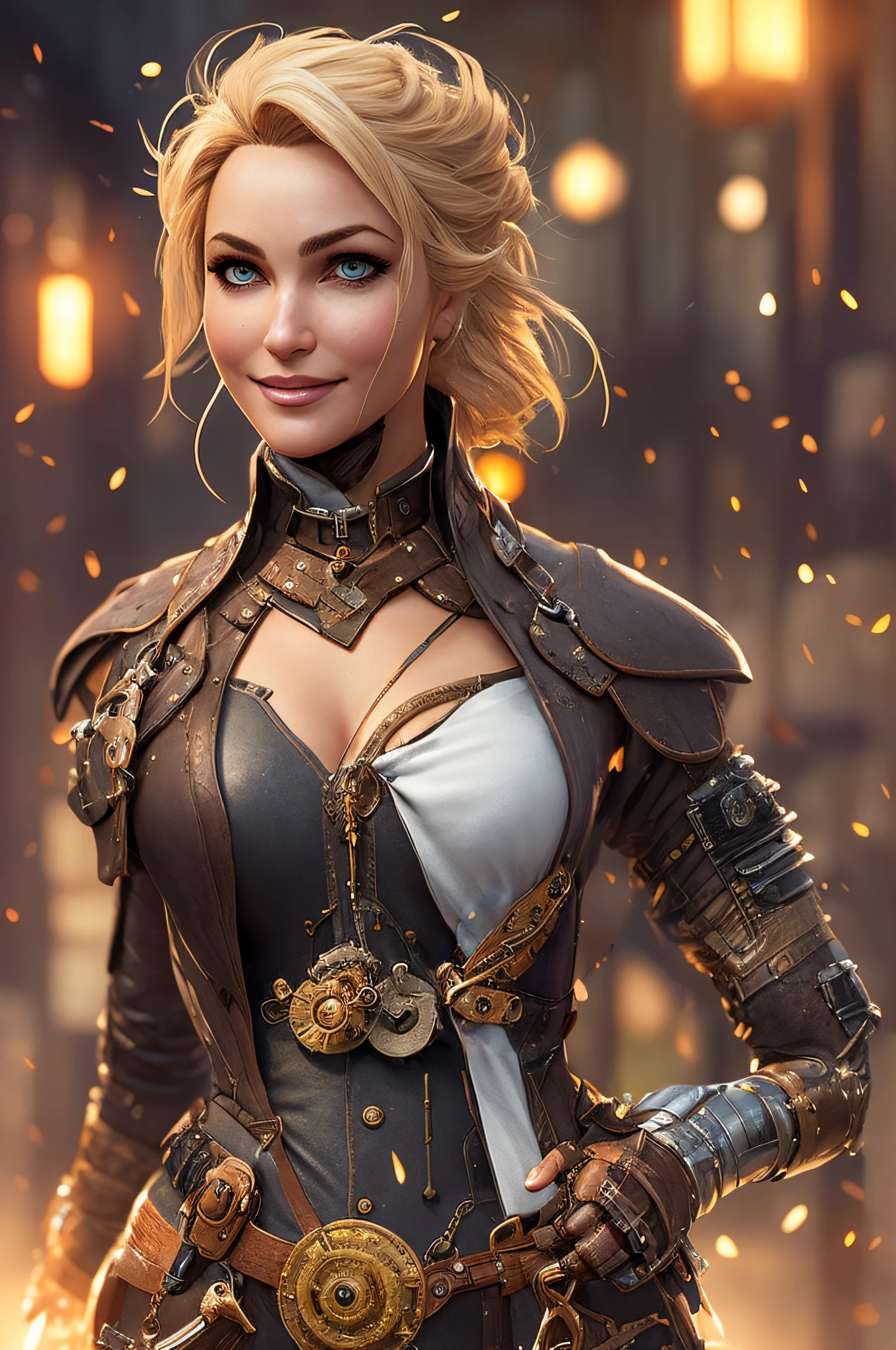 Steampunk leather armor