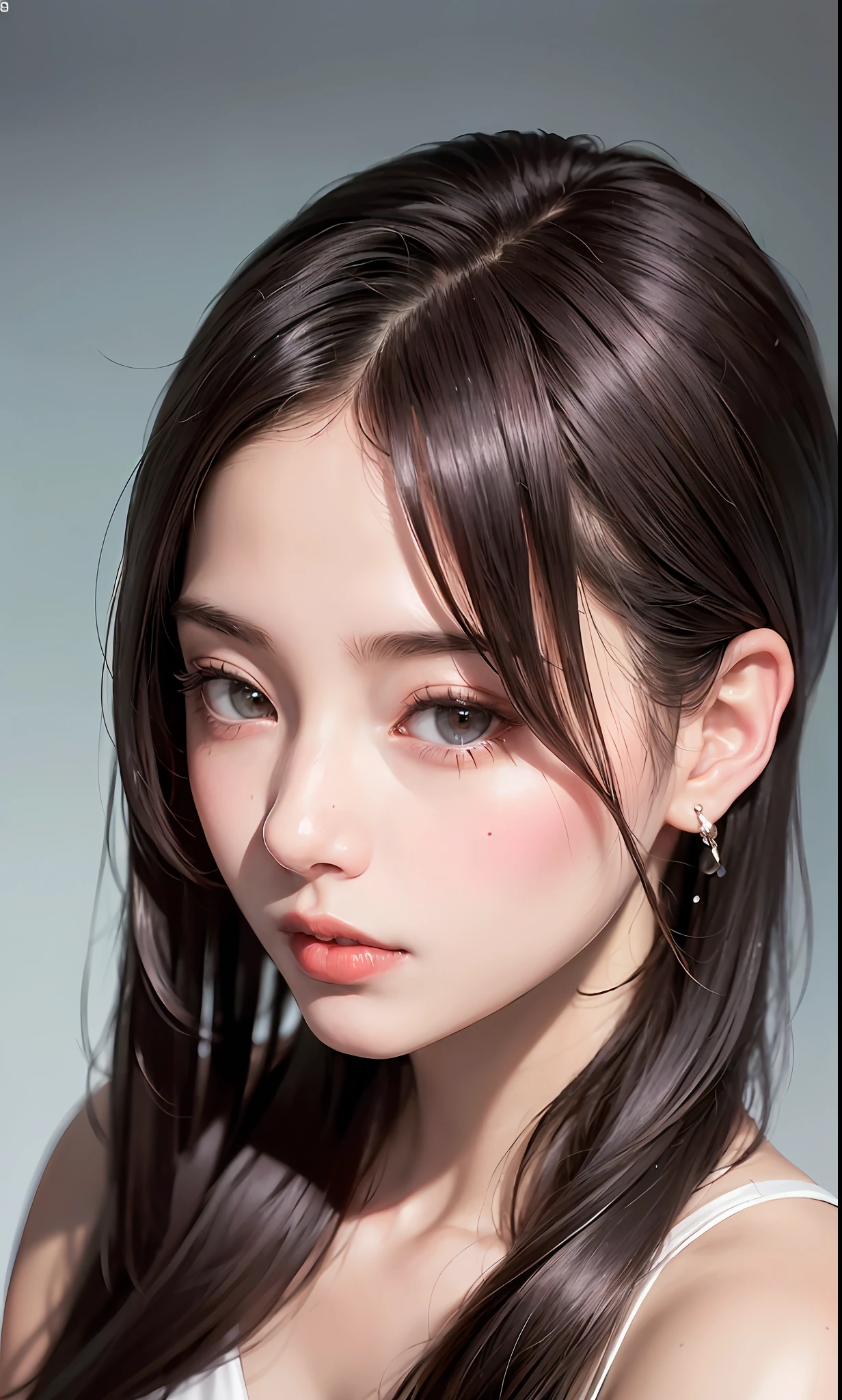 (8k、RAW Photos、Photorealsitic:1.25)、(lipgloss、eye lashes、Shiny face、shinny skin、length hair、best qualtiy、超A high resolution、depth of fields、chromatic abberation、Caustics、Wide range of lighting、Natural shading、Japan Idol) A goddess-like being looking at the viewer