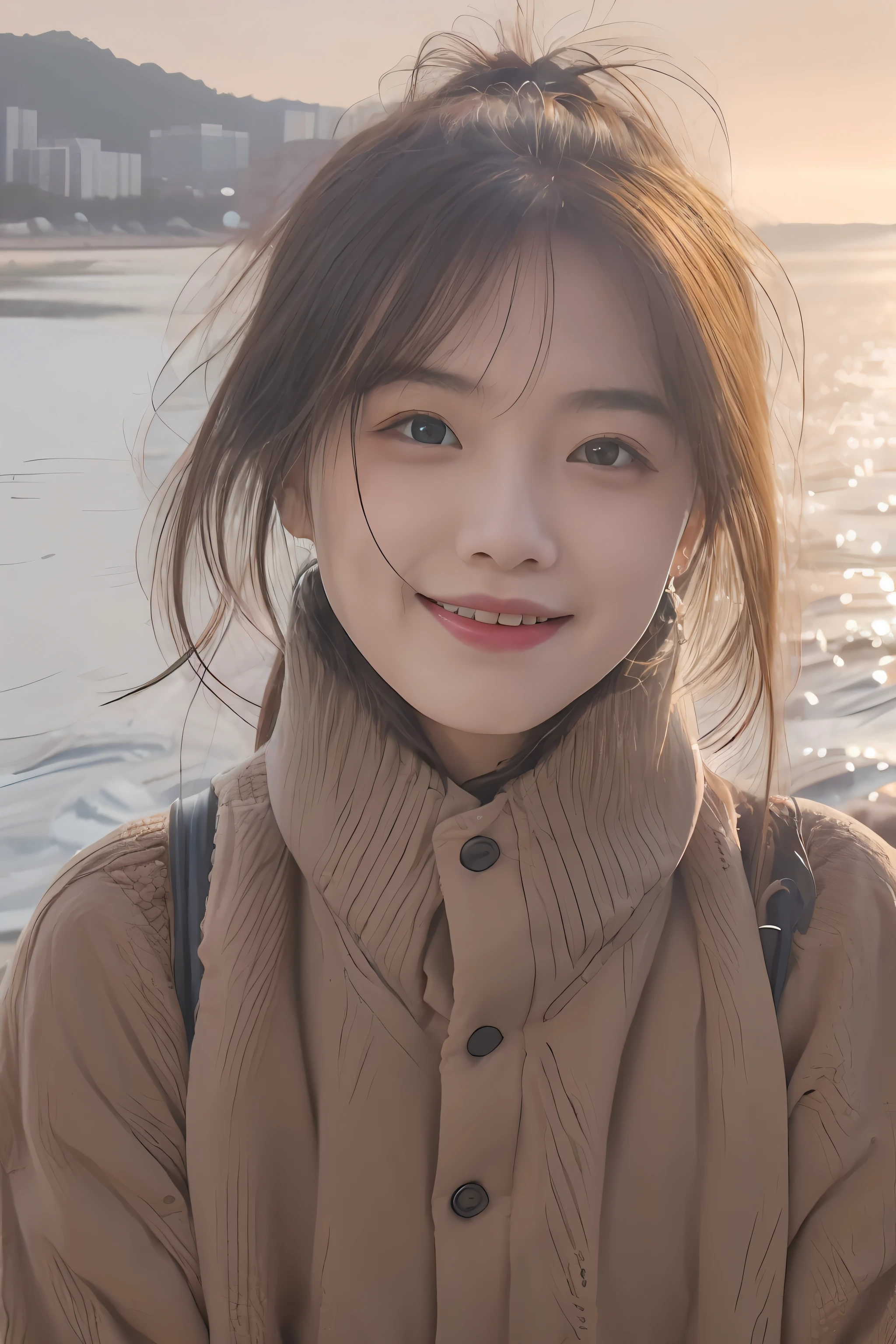 (tmasterpiece,top Quority,best qualtiy,offcial art,Beauty and aesthetics:1.2),(((1girl fly in the sky))),((windy)),(jumpping),baiyun,blue-sky,(((full bodyesbian))),highest details,(shiny skins),(耳Nipple Ring),(Arms spread wide)laughing out loud,(tmasterpiece:1.3),(8k,realisticlying,RAW photos,best qualtiy:1.4),Beautiful highly detailed face,(photorealiscic face),absurderes,Attractive,超高分辨率,Ultra photo realsisim,highly detailed,the golden ratio,(exteriors,the ocean,zori)