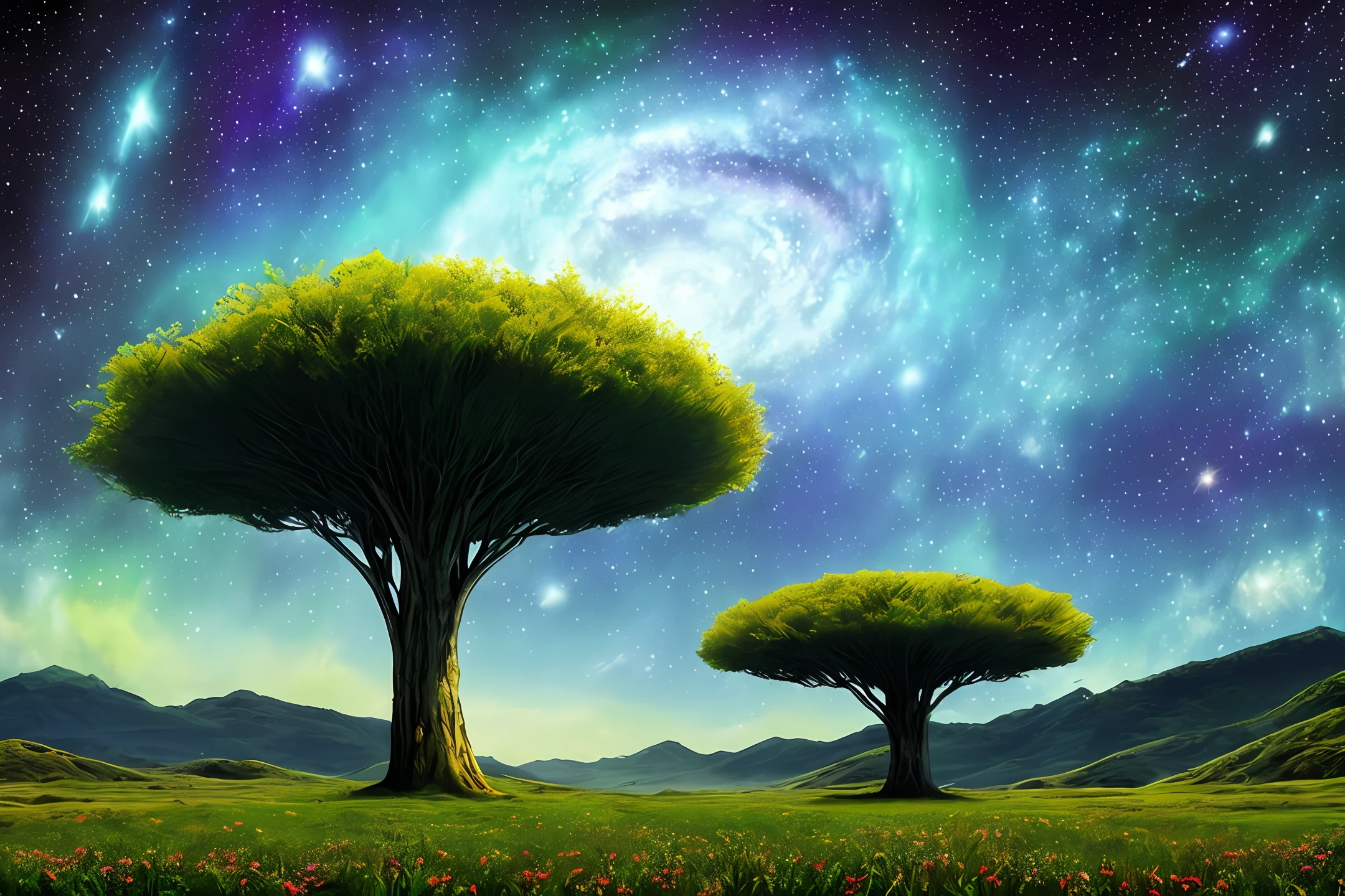 ((melhor qualidade)), ((obra-prima)), (( galaxy)) (( paisagem verde)) (( alien))