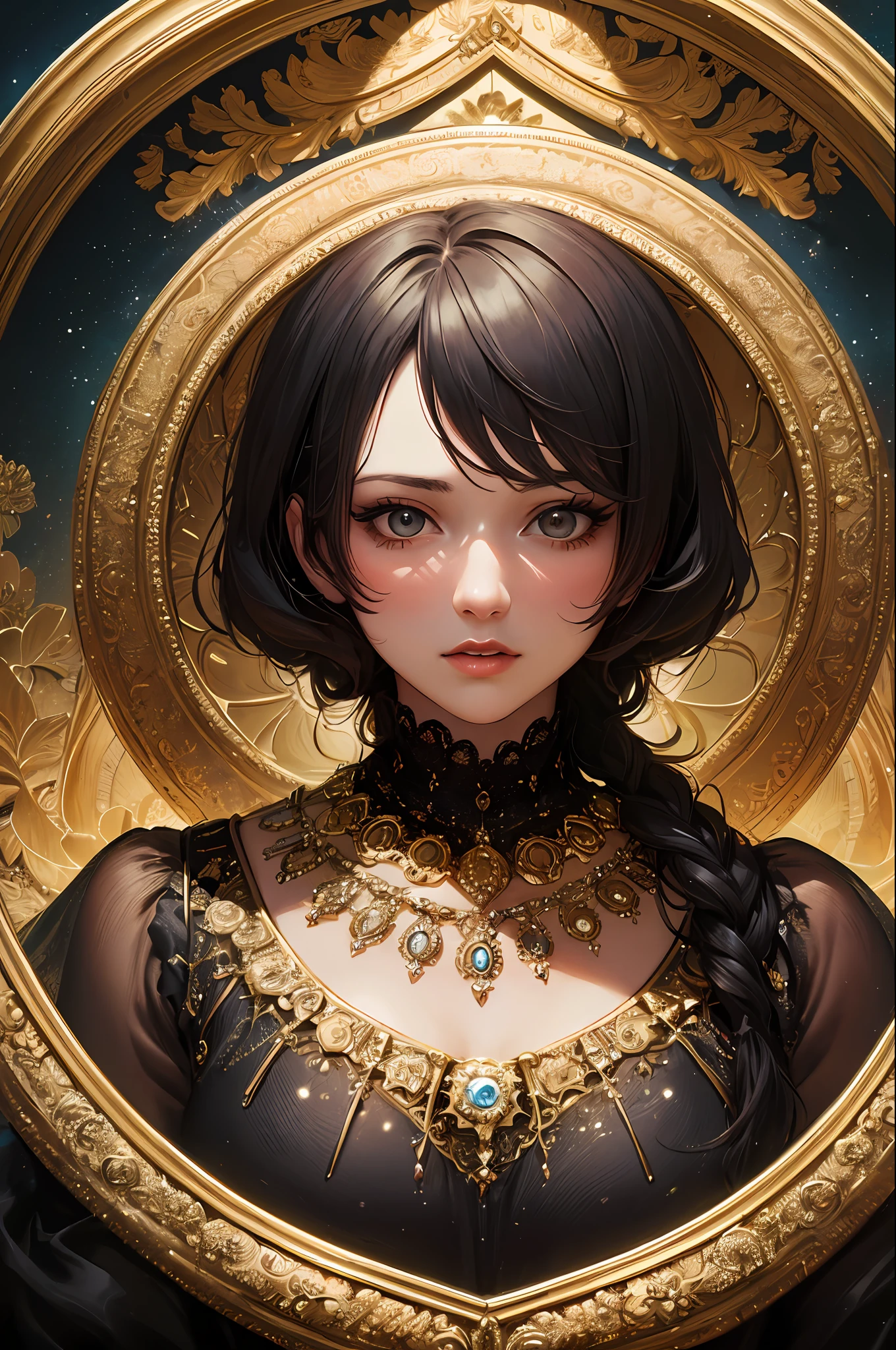 (masterpiece, top quality, best quality, official art, beautiful and aesthetic:1.2), (1girl), extreme detailed,(fractal art:1.3),colorful,highest detailed