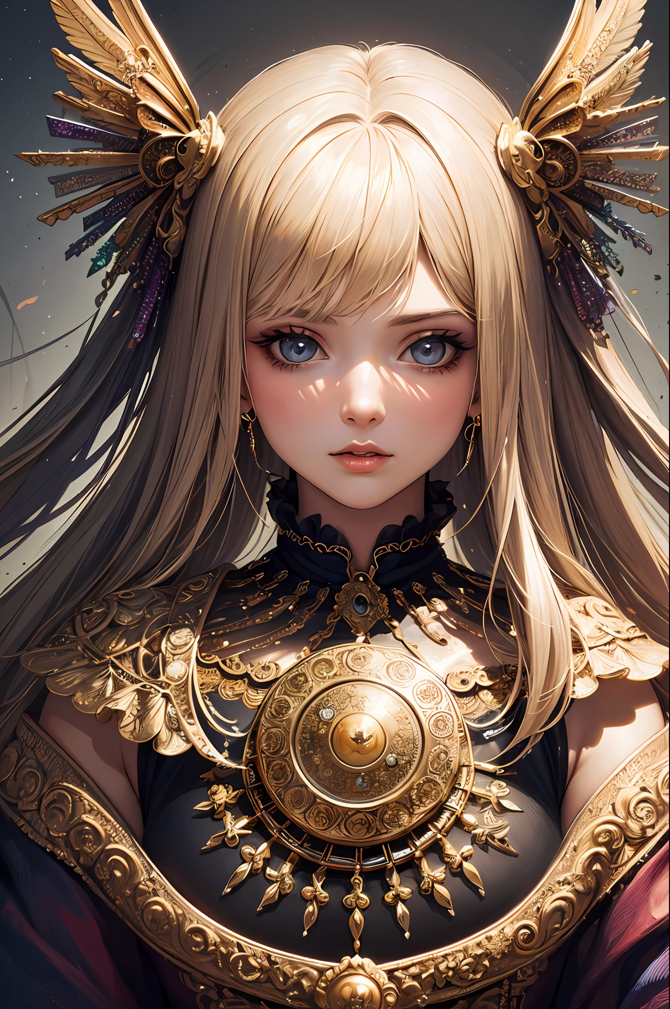 (masterpiece, top quality, best quality, official art, beautiful and aesthetic:1.2), (1girl), extreme detailed,(fractal art:1.3),colorful,highest detailed