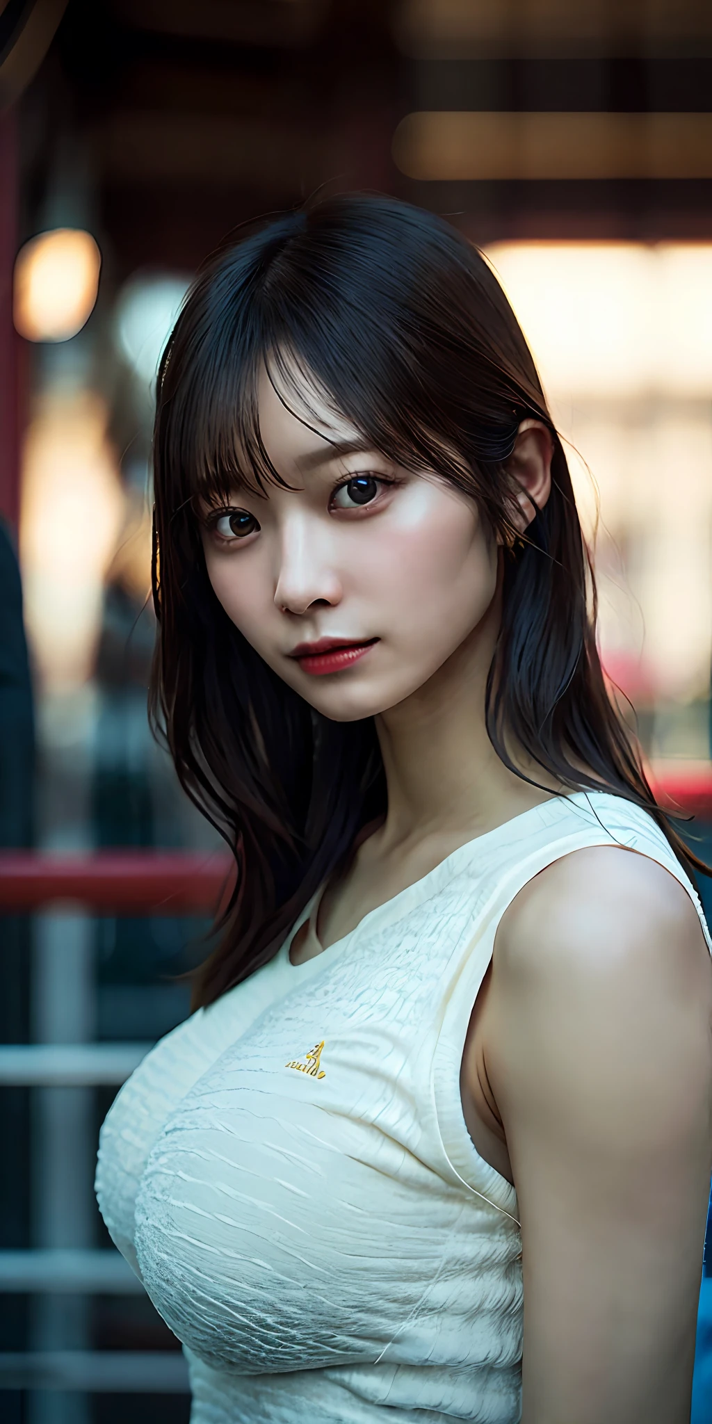 Beautiful mature Japan college girl、Track attire、Outside Track Field、((tight、小柄、huge tit))、Photorealsitic、a picture、masterpiece、reallistic、真实感、photorealisim、High Contrast、Photorealistic Art Station Trending Digital Art 8k HD High Definition and Detailed Realistic, detaileds, Skin texture, ultra-detailliert, realistic skin textures, armature, top-quality, 超A high resolution, (Photorealsitic:1.4),, hight resolution, detaileds, Raw foto, Sharp Re, Nikon D850 film stock photo by Lee Jefferies 4 Kodak Portra 400 camera f1.6 lenses rich colors hyper realistic lifelike textures dramatic lighting unreal engine artstation trends synestil 800,