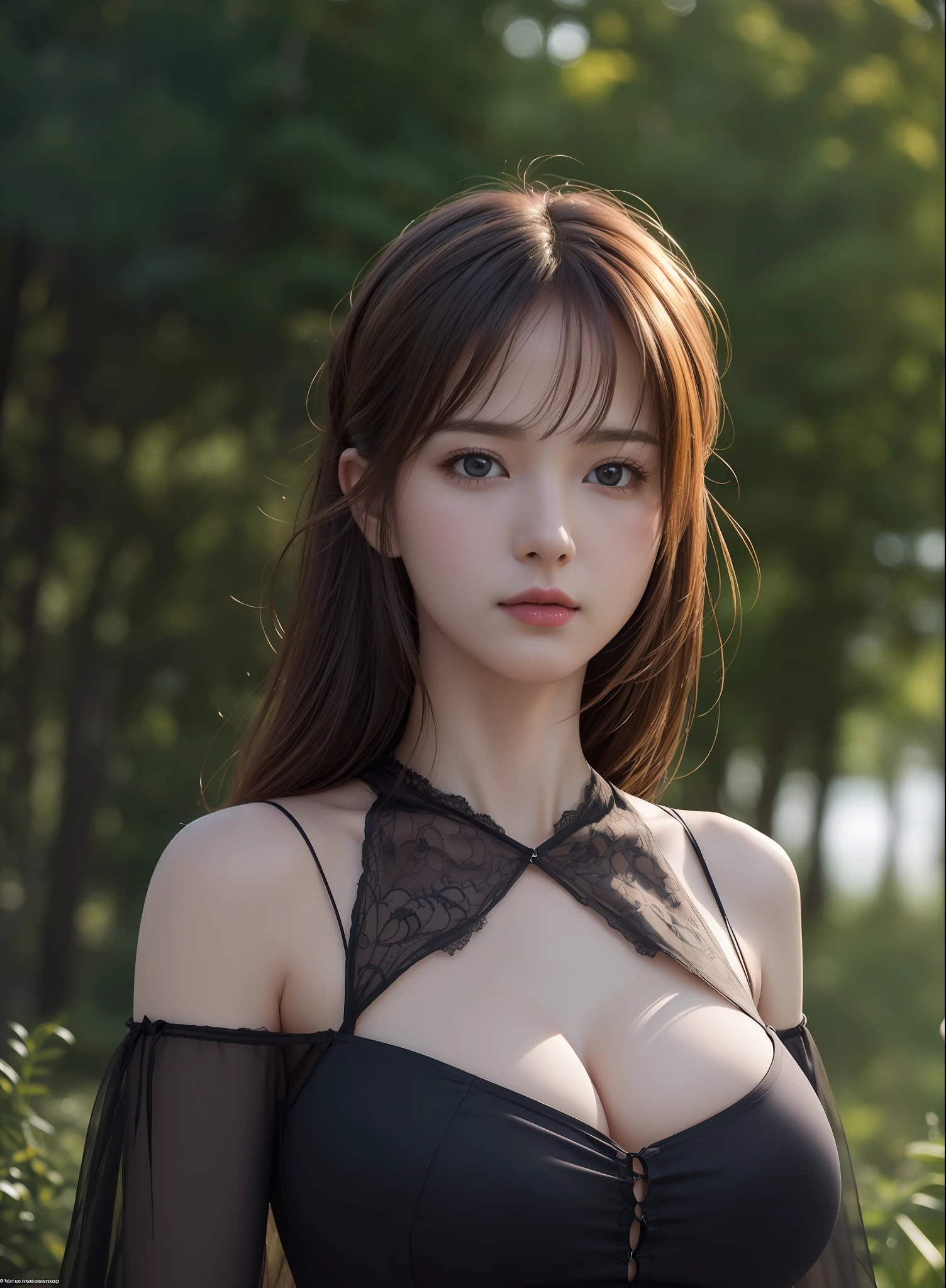 (nsfw:1.3), (masterpiece, best quality, extremely detailed 8k, ultra hd, ultra-detailed, highly detailed, highly realistic, ultra-realistic, photo realistic), (1girl:1.5), (detailed realistic skin), (realistic big breasts), slender abs, (closed mouth:1.4)