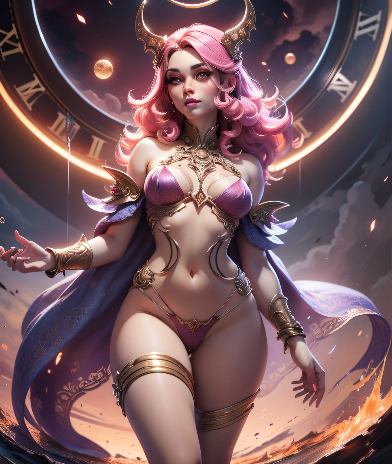 full body, masterpiece, best quality, (extremely detailed unity 8k CG wallpaper), (best quality), (best illustration), (best shadow), absurdities, realistic lighting, night, darkness, giant, Goddess, Ancient Goddess, Aphrodite, deity, glorious pose, night, moon, beautiful detailed brightness, luminous background glow,A masterpiece ultrarealistic ultra detailed full body portrait of a very beautiful Barbarian girl, massurrealism. medium shot, intricate, elegant, sexy, revealing, by stanley artgerm lau, wlop, rossdraws, james jean, andrei riabovitchev, marc simonetti, light by julie bell, ismail inceoglu, porcelain skin. global illuminatio,transparent clothes,open pants buttons showing pubic hair, perfect vaginal shape,small breasts, small breasts, peeping pink peeps,(masterpiece), floating vintage clock, exposed small breasts, visible pubic hair, view from below, floating antique clock, cloudy night sky storm, sunset red clouds storm cloudy, rough sea, psychedelic waves, skin and clothes wet with water, drops of water, floating bubbles, magical lights,face by tom bagshaw art station,, Moon Goddess, Full Length Figure, Contemptuous Gaze, Detailed Face, (Naked: 1.4), (See-Through Lingerie: 1.3),Transparent clothing, slight smile,Jean-Baptiste Monge style, bright, beautiful , splash, Glittering , cute and adorable, filigree, , rim lighting, lights, extremely , magic, surreal, fantasy, digital art, , wlop, artgerm,perfect female body close-up, full body, visible vaginal hair, pink pesones, transparent clothes