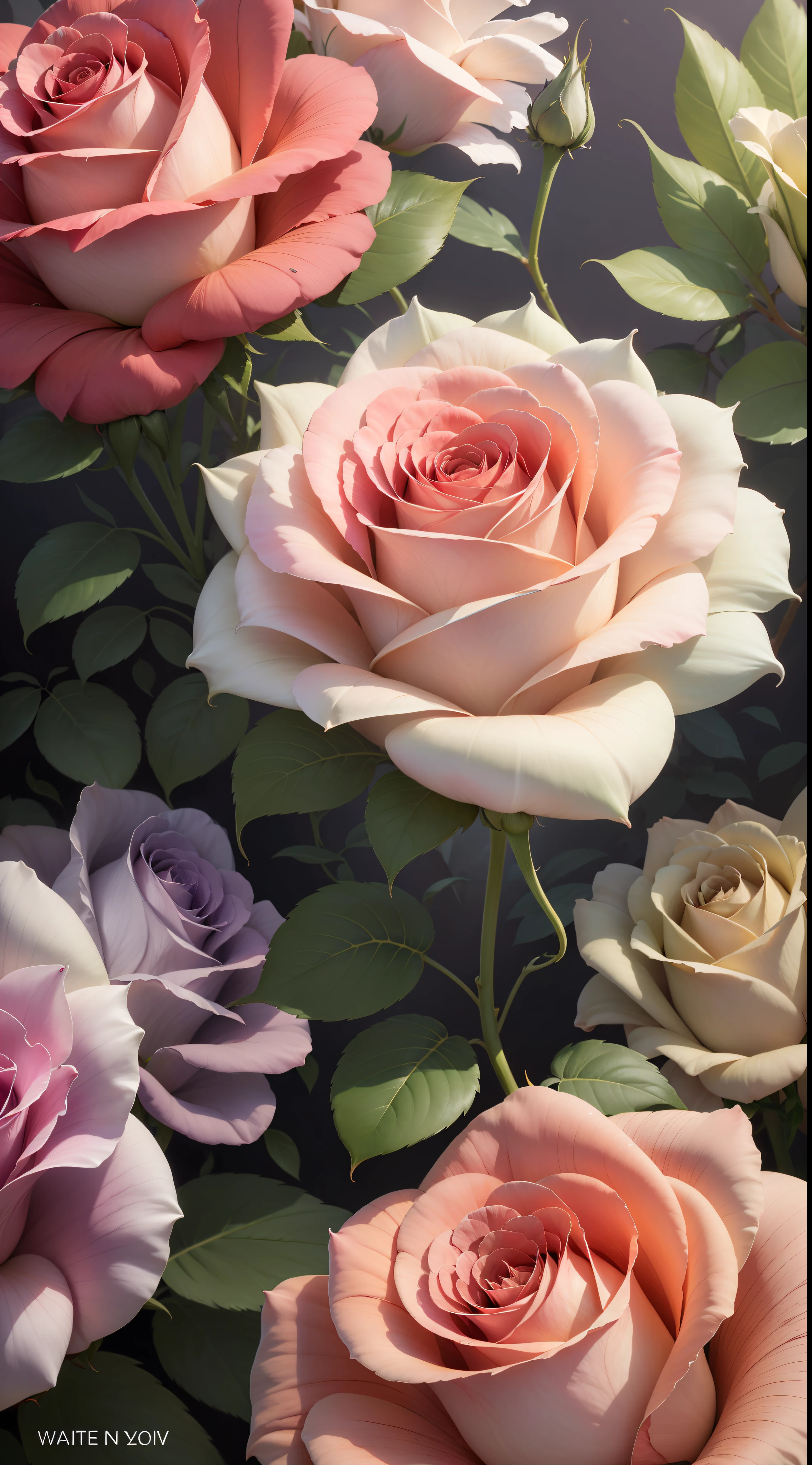 Three white roses, three white roses in tree,rose,dark background,high resolution,high quality,blue roses