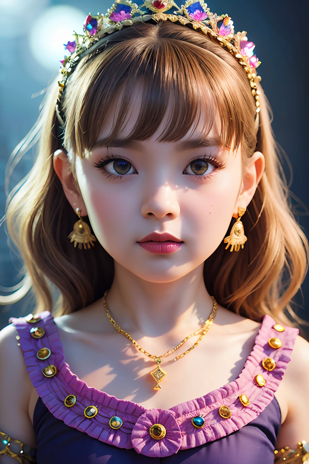 (Realistic:1.4),Luxley,Shadow,Looking at Viewer, llight rays,1girl in, Solo, Colorful, (masutepiece, Best Quality:1.3), (absurderes:1.3),
(Photorealistic:1.3), (Detailed skin:1.3, Detailed face:1.3), (Detailed eyes:1.4),Sitting, (sharp_Eyes:1.4),(frown:1.3), (angry:1.1), (Icy face:1.1), (scornful:1.5),(wolf_girl),
Sharp Focus, Delicate, (Beautiful cool Korean_girl:1.3), (ulzzang-6500:0.2),Big mouth,The ratio of upper and lower lip is 1:3,The corners of the mouth are lowered., (Small_Eyes:1.3),(Thick eyebrows), (long eyebrows), (Cool:1.5),(Narrowed eyes),eyes are almond-shaped,Eyeliner bounces up,Eyes like a fox like a cat,Eyes are separated,
( thick thighs:1.2, narrow :1.1),(Long face:1.2),(mandible),Necklace,earrings,(Eyes_makeup:1.2), Watch, (Mole under the eyes),
(Black_very_long_hair:1.3),(Wavy Hair),(wolf_Ponytail:1.1),(long_Eyes:1.2), (Pink_Gloss_eyeshadows:1.2), (scarlet_Lips:1.4),makeup, (Eyes in the shadows), (Half-closed eyes:1.3), (Empty eyes),(Black_Open_Jacket), Black pants,(War Frame),
Indoors,(Dark background),Night,