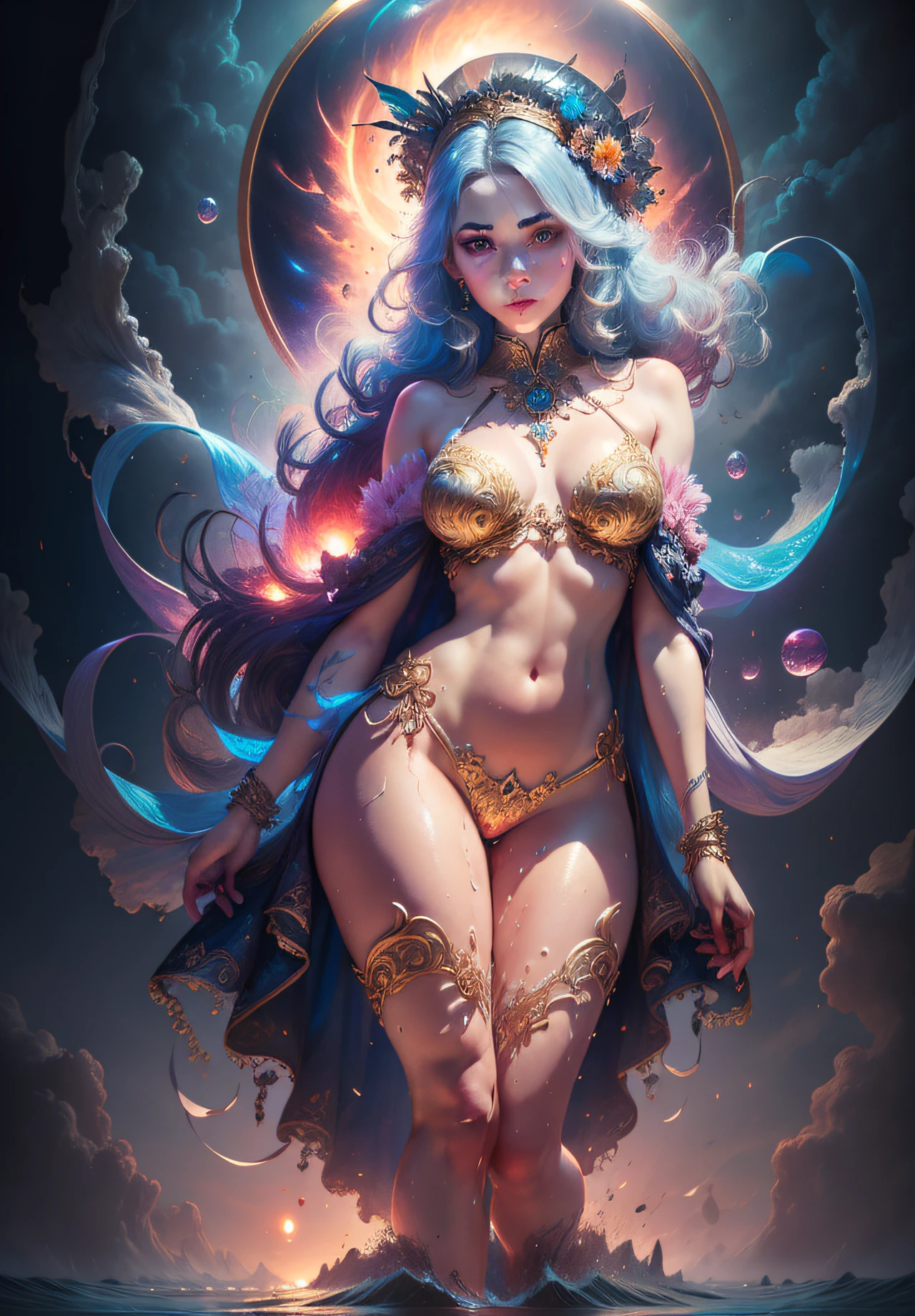 full body, masterpiece, best quality, (extremely detailed unity 8k CG wallpaper), (best quality), (best illustration), (best shadow), absurdities, realistic lighting, night, darkness, giant, Goddess, Ancient Goddess, Aphrodite, deity, glorious pose, night, moon, beautiful detailed brightness, luminous background glow,A masterpiece ultrarealistic ultra detailed full body portrait of a very beautiful Barbarian girl, massurrealism. medium shot, intricate, elegant, sexy, revealing, by stanley artgerm lau, wlop, rossdraws, james jean, andrei riabovitchev, marc simonetti, light by julie bell, ismail inceoglu, porcelain skin. global illuminatio,transparent clothes,open pants buttons showing pubic hair, perfect vaginal shape,small breasts, small breasts, peeping pink peeps,(masterpiece), floating vintage clock, exposed small breasts, visible pubic hair, view from below, floating antique clock, cloudy night sky storm, sunset red clouds storm cloudy, rough sea, psychedelic waves, skin and clothes wet with water, drops of water, floating bubbles, magical lights,face by tom bagshaw art station,, Moon Goddess, Full Length Figure, Contemptuous Gaze, Detailed Face, (Naked: 1.4), (See-Through Lingerie: 1.3),Transparent clothing, slight smile,Jean-Baptiste Monge style, bright, beautiful , splash, Glittering , cute and adorable, filigree, , rim lighting, lights, extremely , magic, surreal, fantasy, digital art, , wlop, artgerm,perfect female body close-up, full body, visible vaginal hair, pink pesones, transparent clothes,beautiful Caucasian girl closeup, dynamic moving body, digital art, splash, full body, Sakimichan art, oriental mandala tattoo, fractal background, silver and gold and bronze spirit,slight smile, seductive pose, visible pubic hair, full body, transparent clothes,magical transparent eyes, platinum hair and 3d fractals, colorful illustration, anime cartoon style, face of tom bagshaw art station, dreamy glow, golden, goddess maiden, flame, flowing female full body,