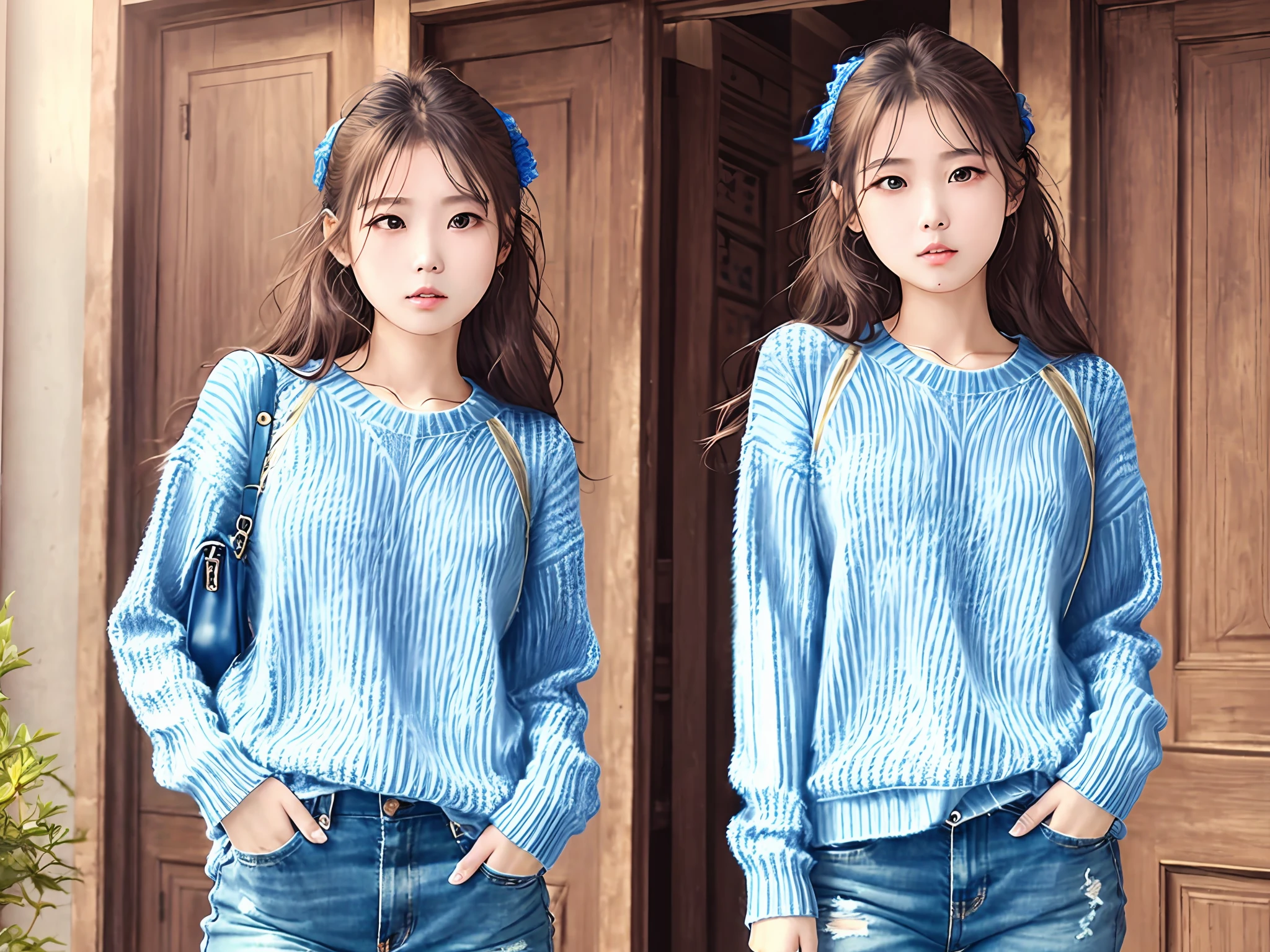 best qualtiy,tmasterpiece,超高分辨率,(realisticlying:1.6),1girll,Sweaters