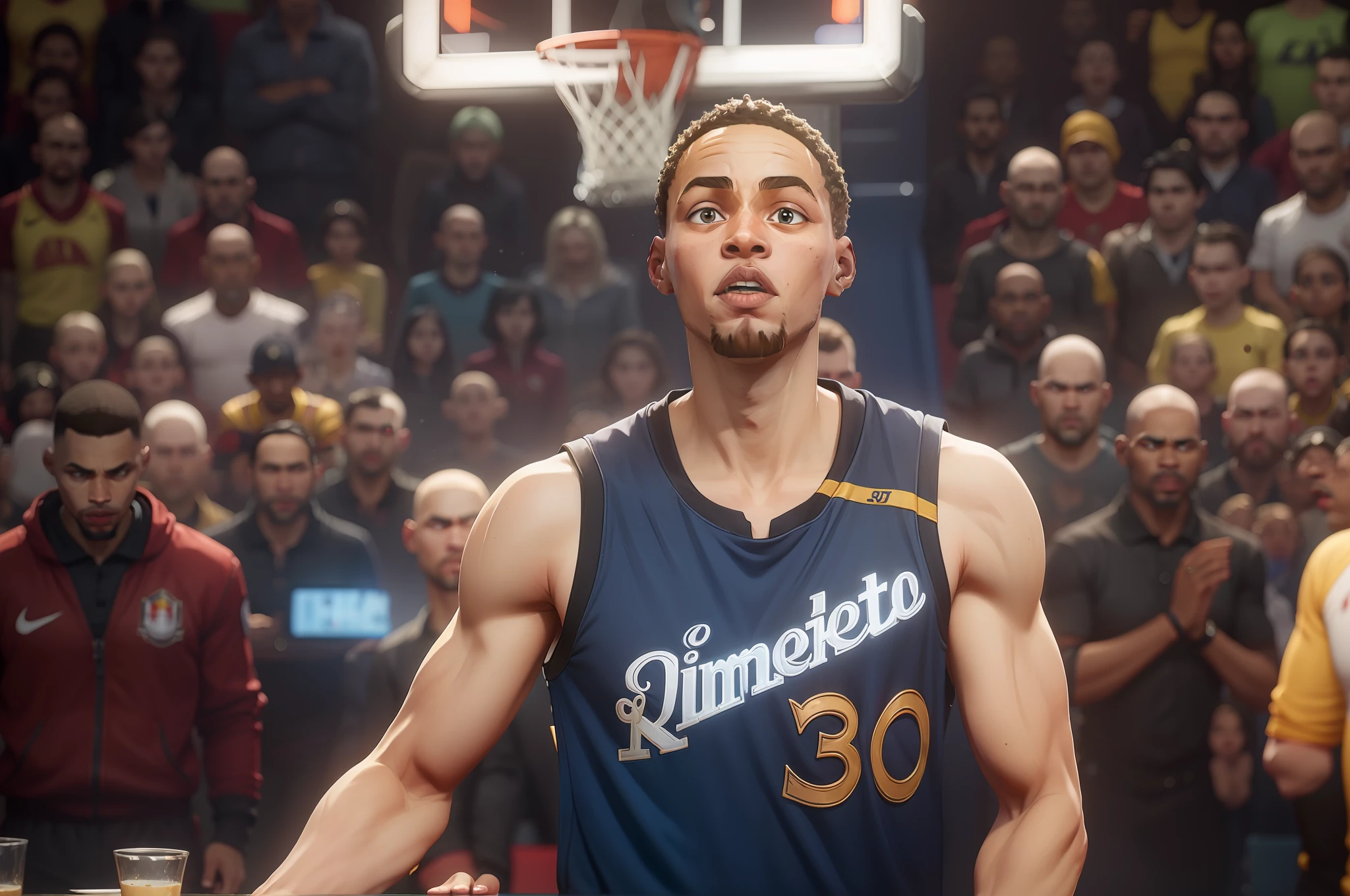 Stephen Curry potrait arcane style