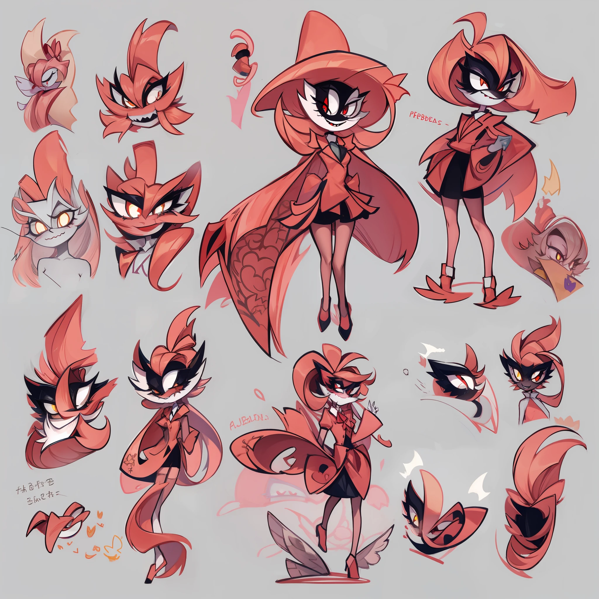 drawing references hazbin hotel style