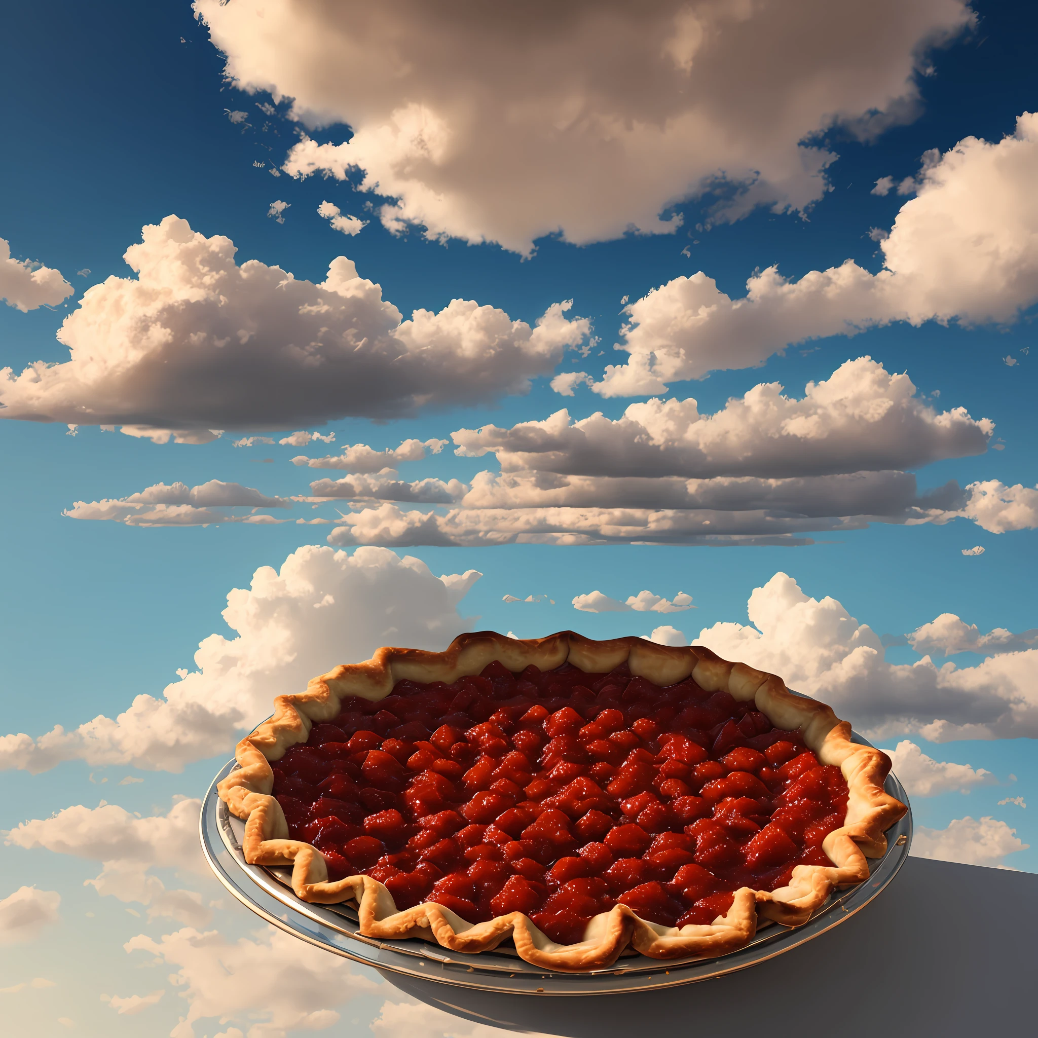 Pie in the sky, concept art, 4k