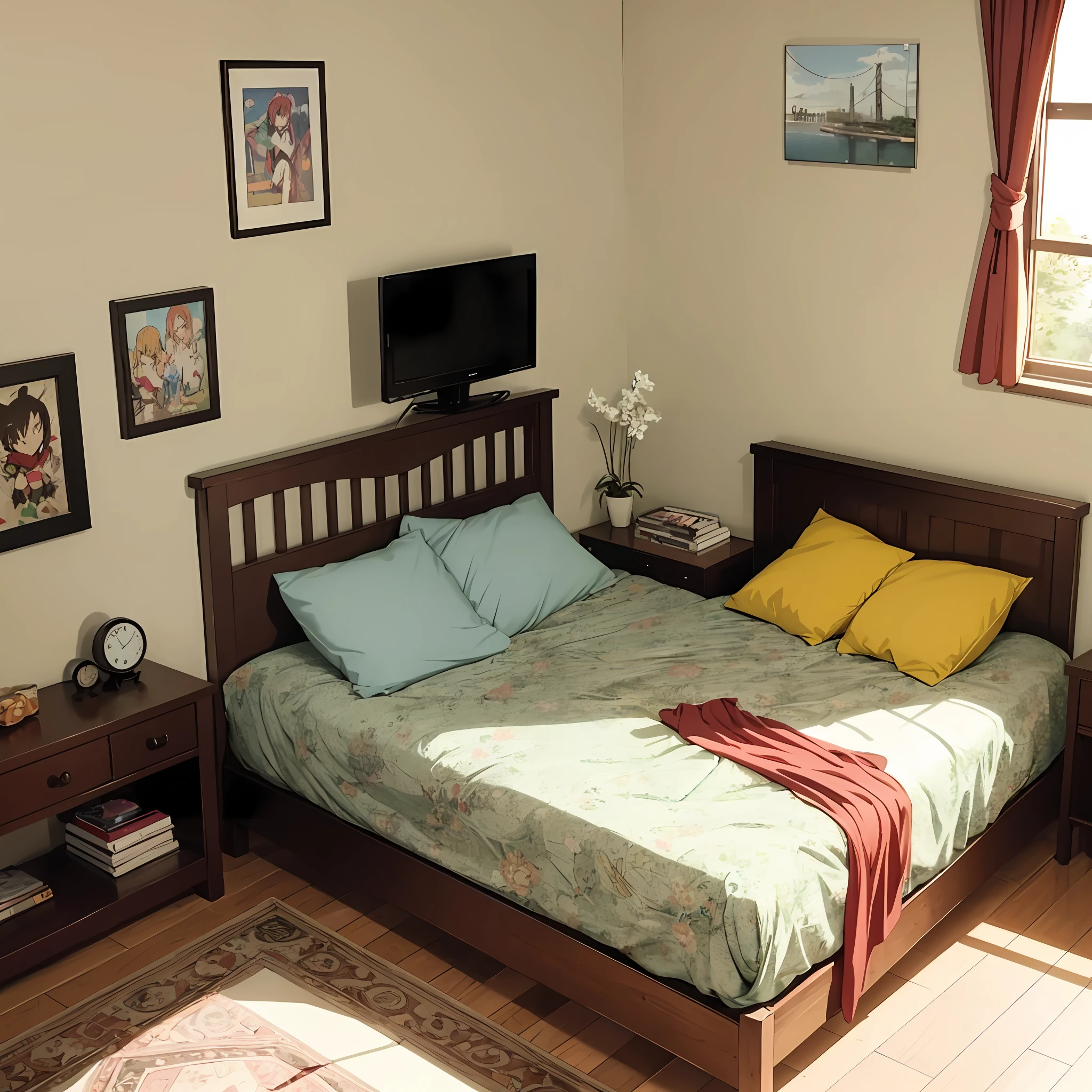 Anime, background Bedroom