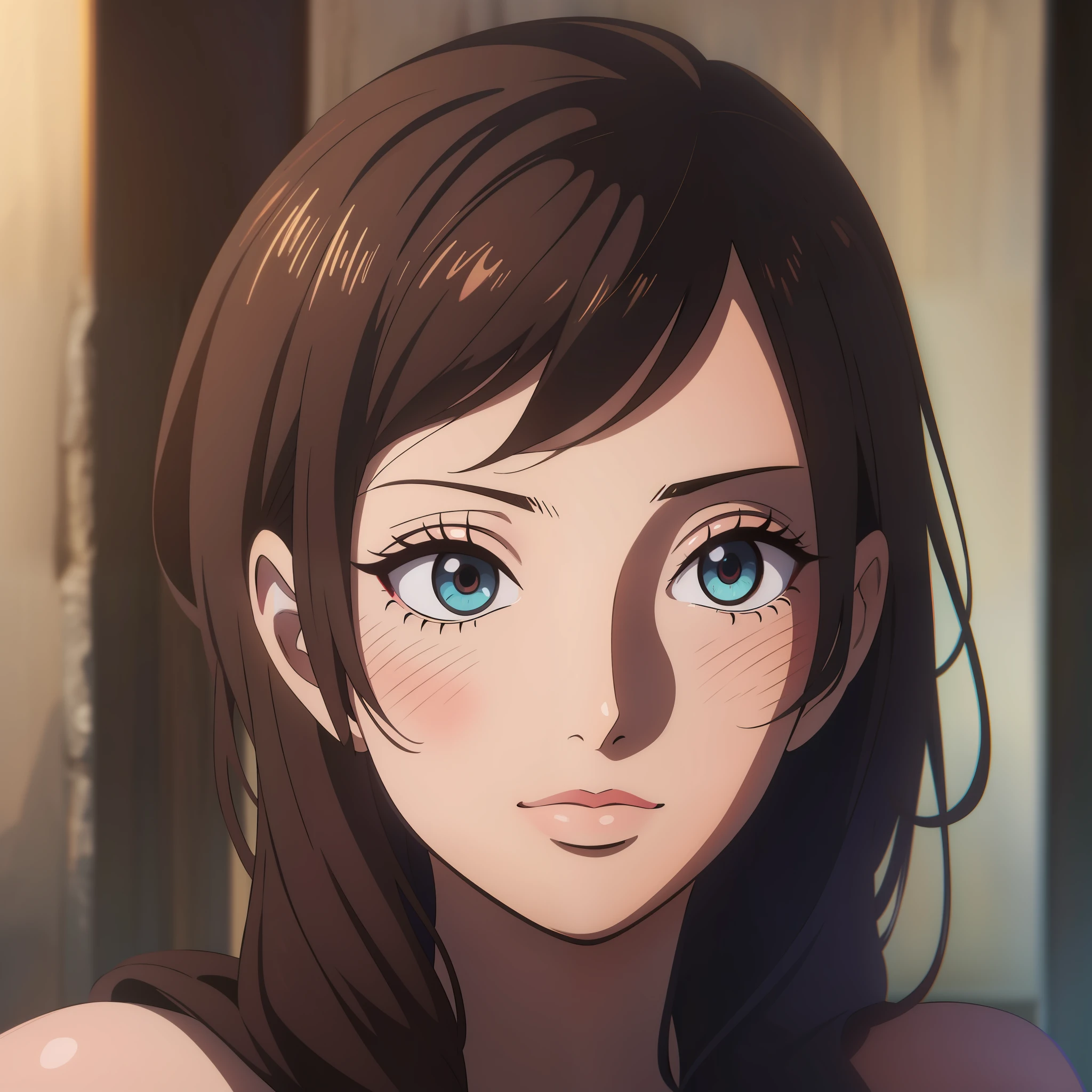 8K, Best Quality, Masterpiece, Ultra High Resolution, (Realism: 1.4), Original Photo, (Realistic Skin Texture: 1.3), (Film Grain: 1.3), (Selfie Angle) 1 Girl, Beautiful Eyes and Face Details, Masterpiece, Best Quality, Close-up, Upper Body, Looking at the Viewer