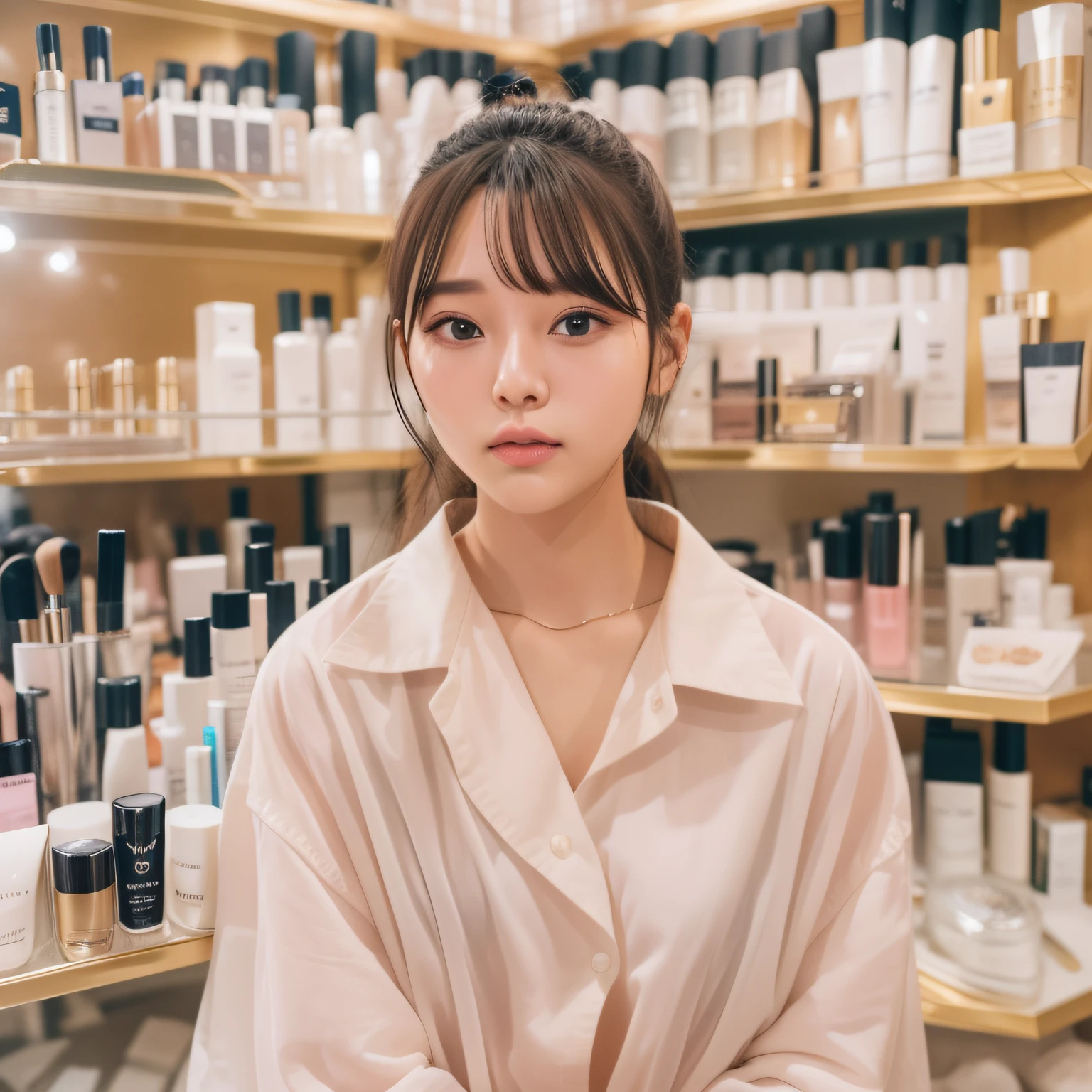 Simple backgrounds、snap shot、portlate、high-level image quality、outside of house、Nickname：Misa Date of birth: May 15, 1990 Height: 165cm weight: 55kg occupation: Beauty Influencer / Makeup Artist Hobbies: Makeup and Skincare Research、Fashion Coordination、Trip、Reading Hometown: Tokyo Address: Shibuya-ku, Tokyo: Strongly believes in the importance of natural and cruelty-free cosmetics。We believe that beauty shines from within.。 Indulgence: I like natural makeup.、I love cosmetics that are simple and gentle on the skin.。I am pursuing a makeup style that suits me。