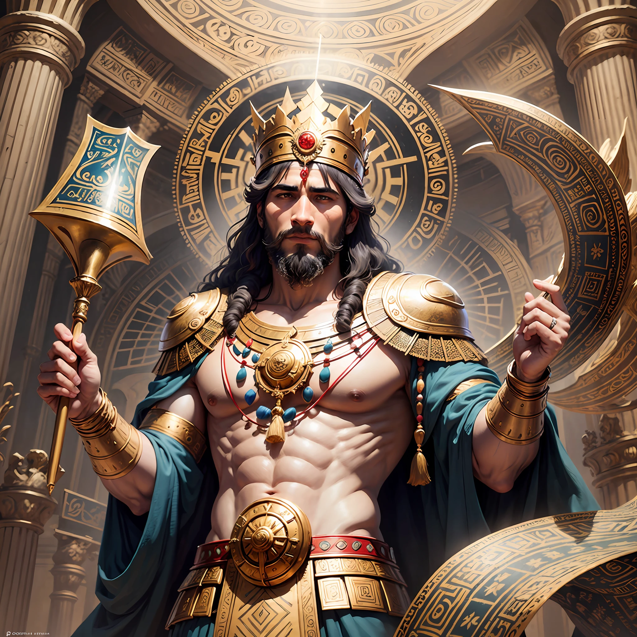 Solomon, king of the Assyrian empire from 705 to 681.c