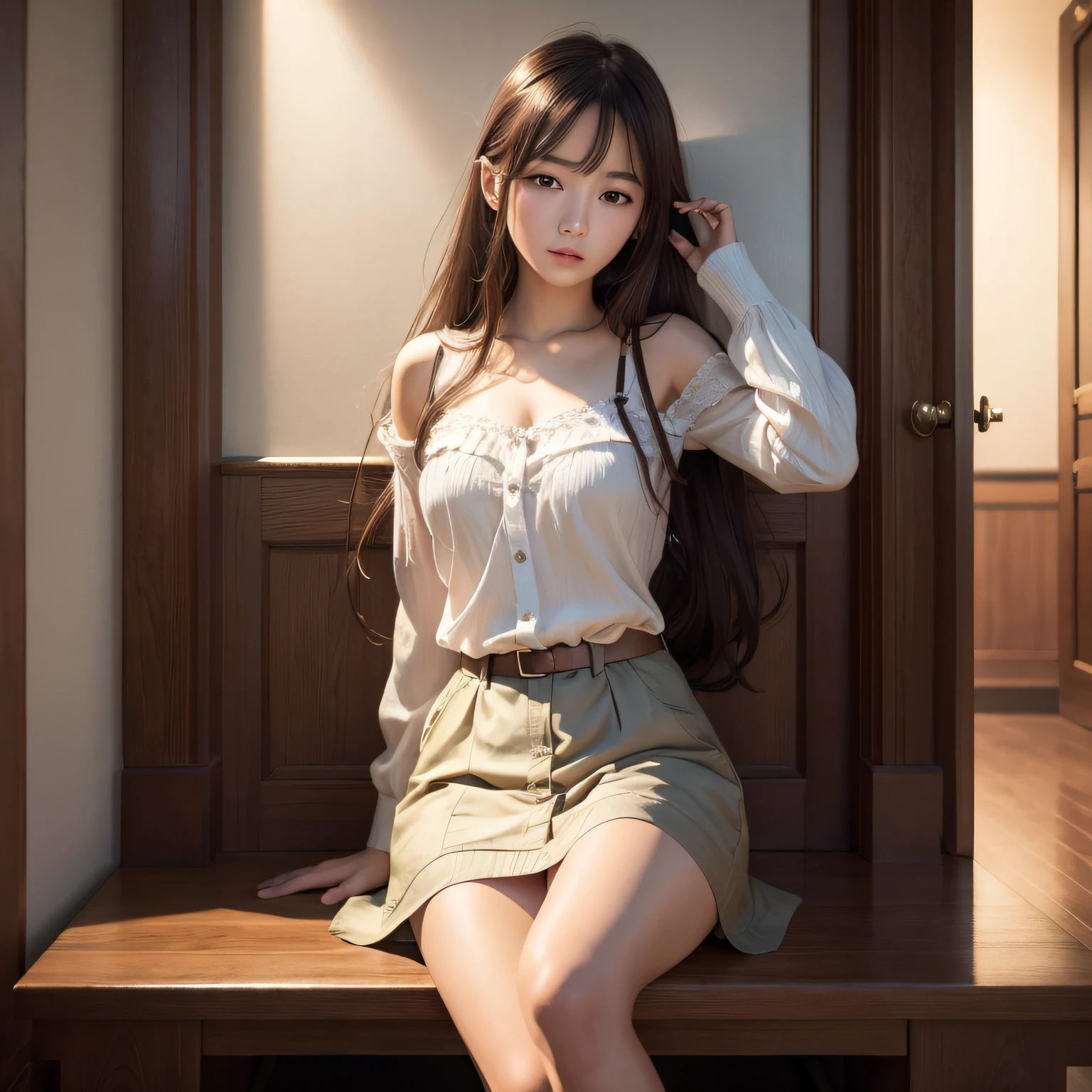 masterpiece, ultra fine photos,, top-quality, 超A high resolution、Realistic Girl、photos realistic