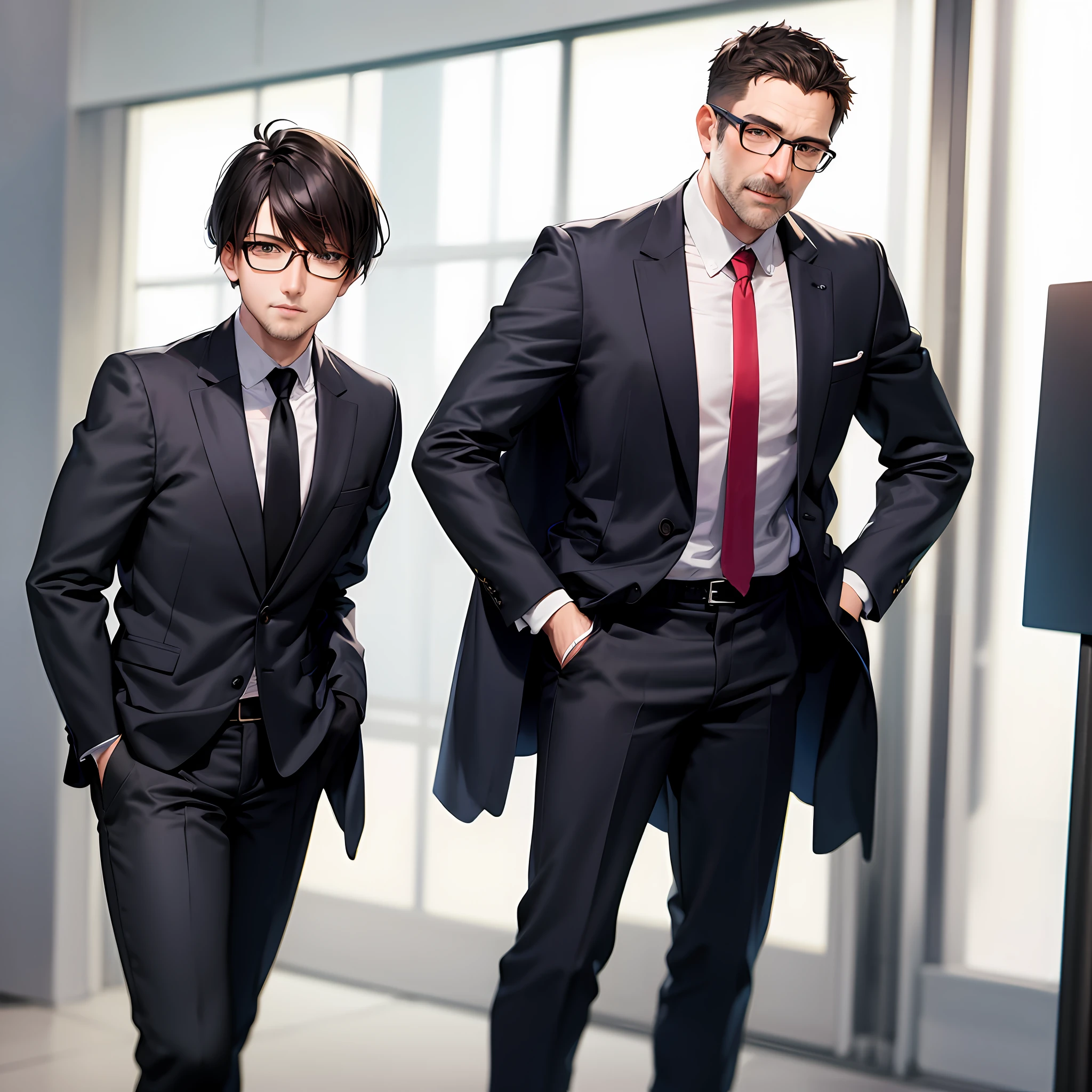 Business suit,workplace,middle aged man,Glasses Sven