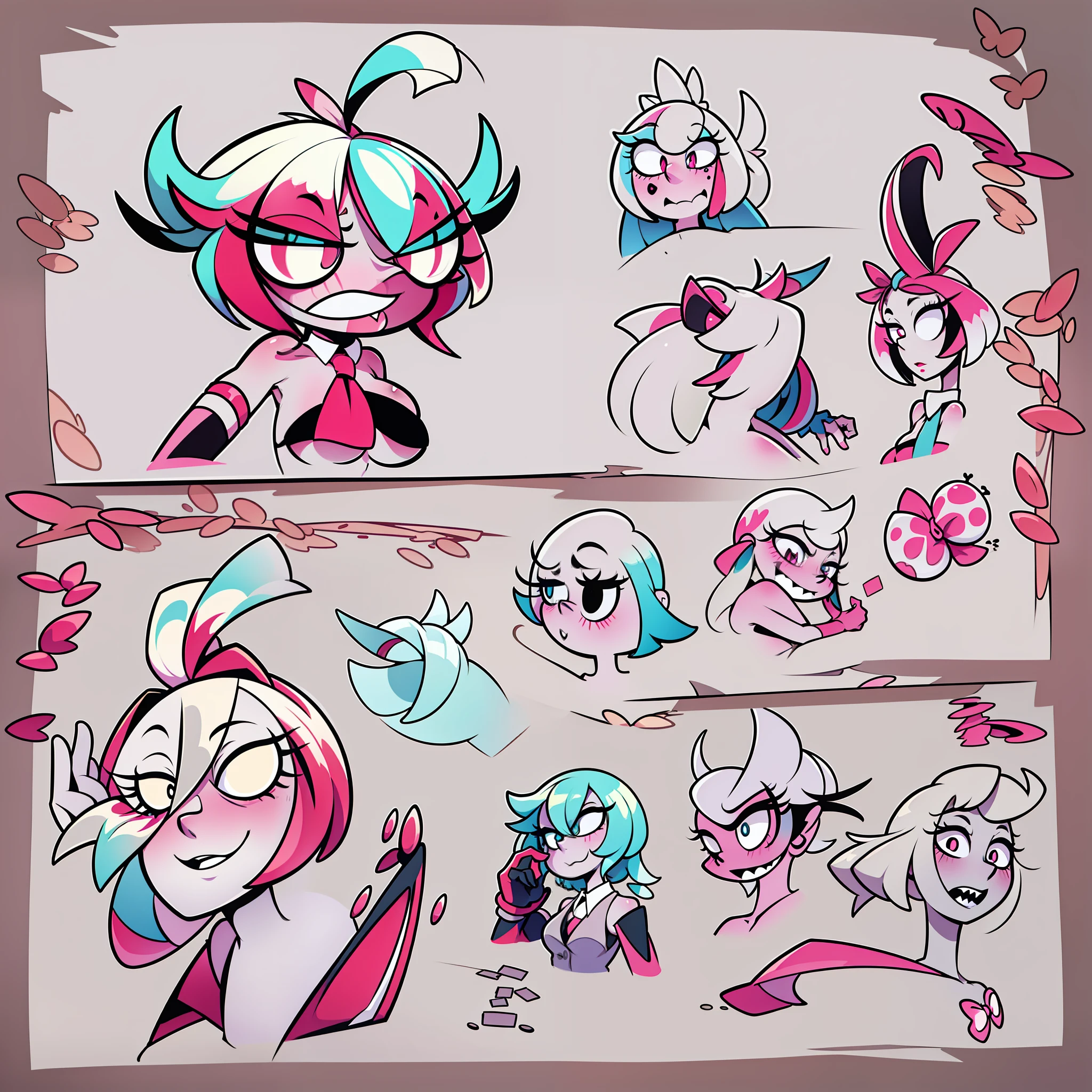 drawing references hazbin hotel style